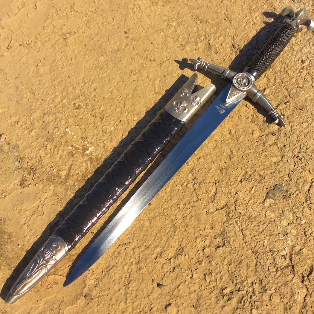 18"" Steel Assassin Collectible Style Dagger W/ Scabbard Collectors Fantasy Swor