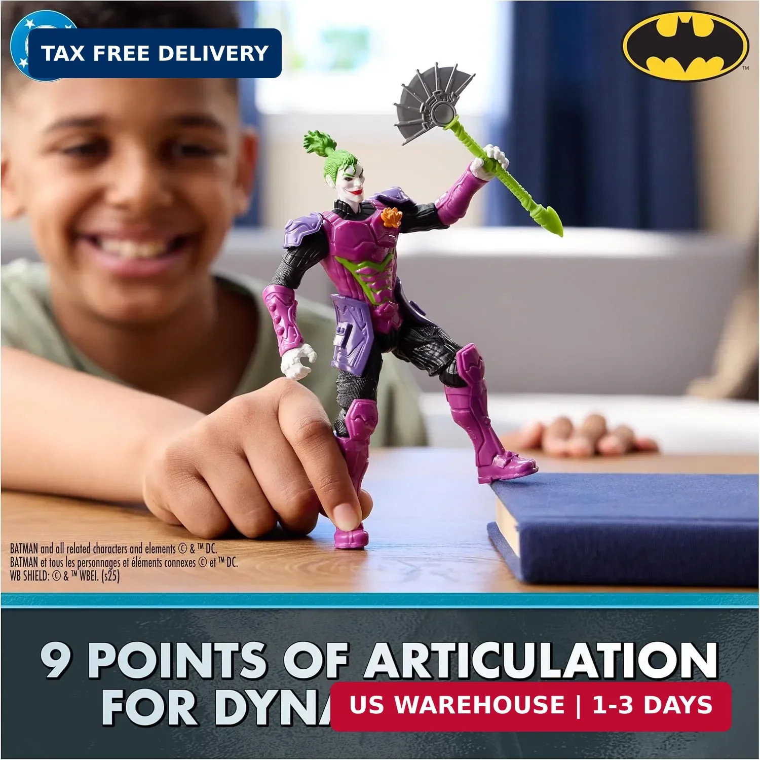 DC Comics, Batman Ninja Strike 6" 3-Pack Battle Set Action Figures with Pop-Out