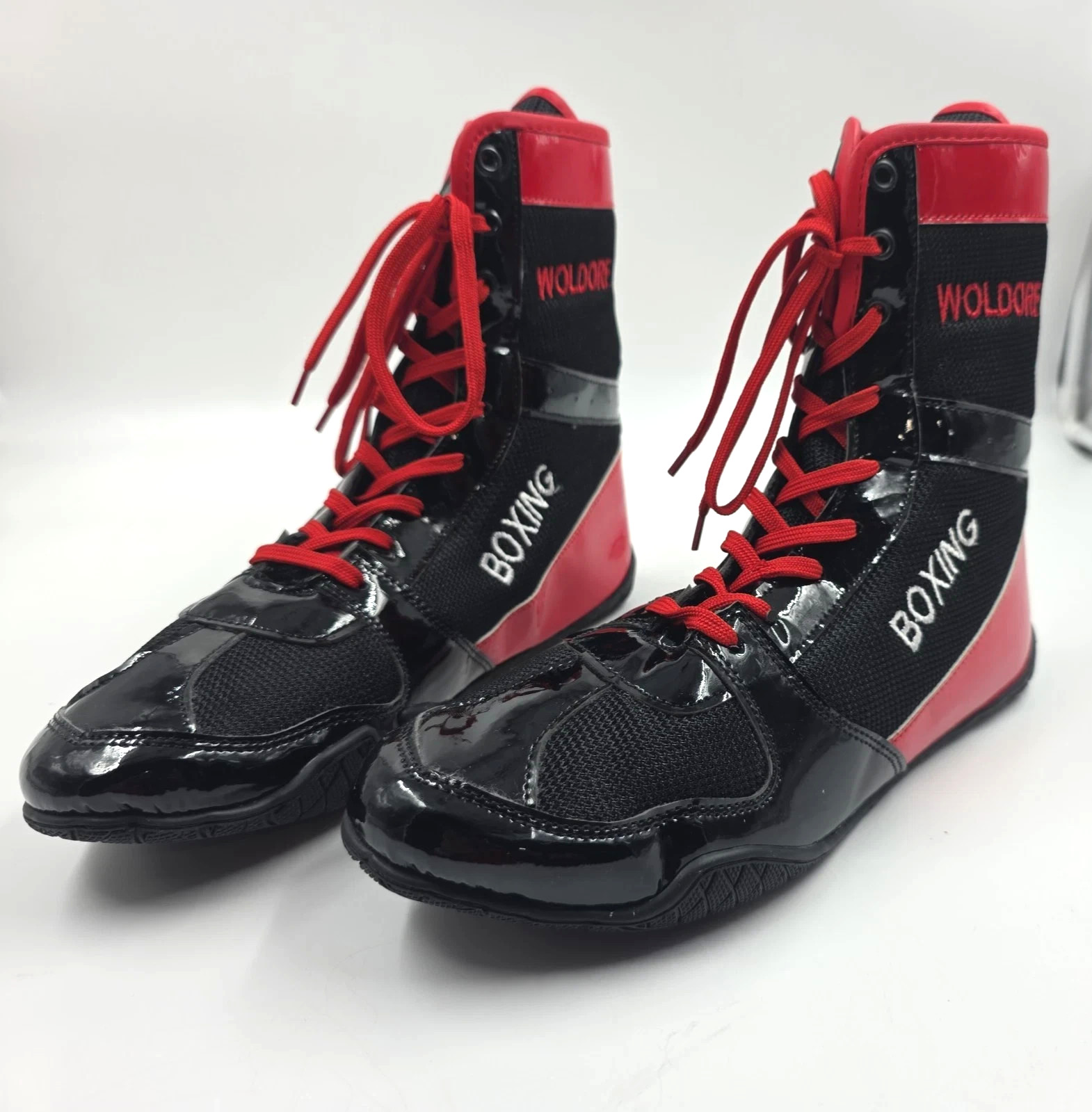 Athletic Lightweight Boxing Shoes High Ankle Support Fight Training Ring Boots