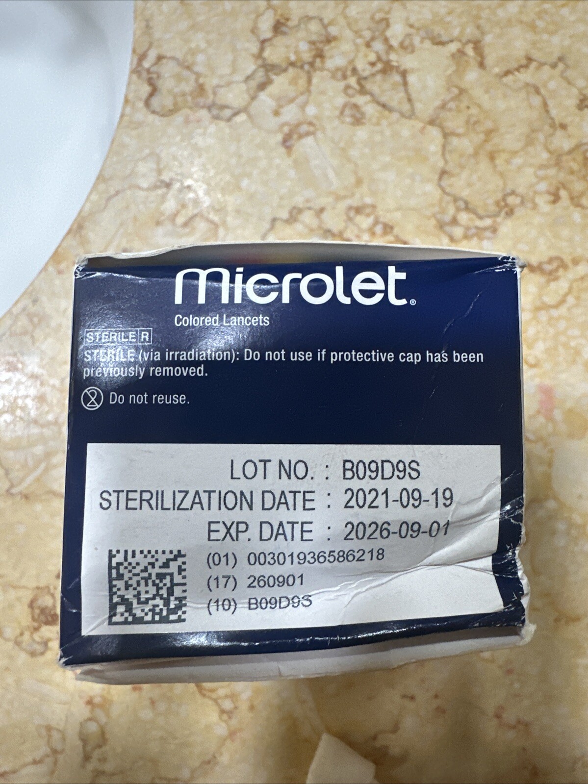 Microlet Colored Lancets for Glucose Blood Testing - 100 Count