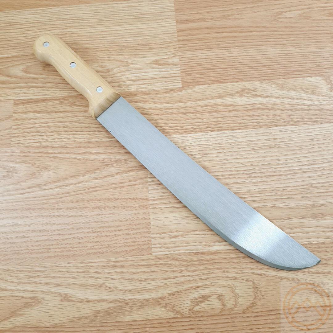 Tramontina Machete 12" Carbon Steel Full Tang Blade Natural Wood Handle 20012