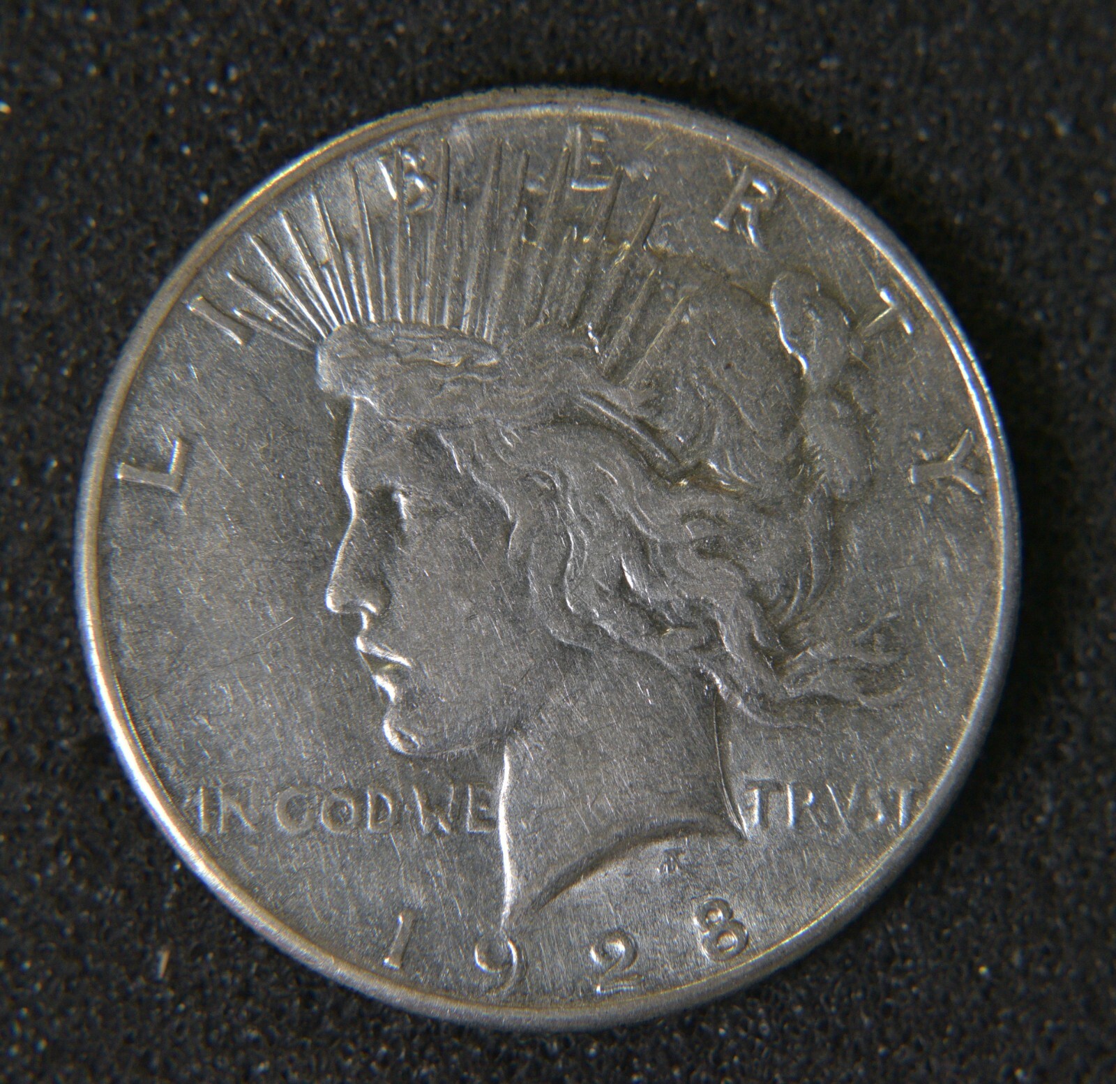 1928-S Peace Dollar AU+ About Uncirculated 90% Silver Nice Old American Coin
