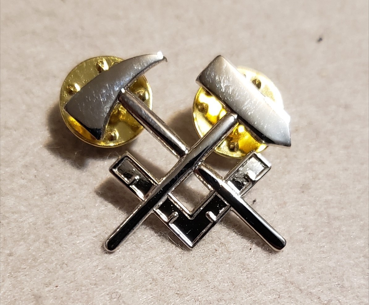 US Navy Hull Technician Rate Hat Pin - Anodized
