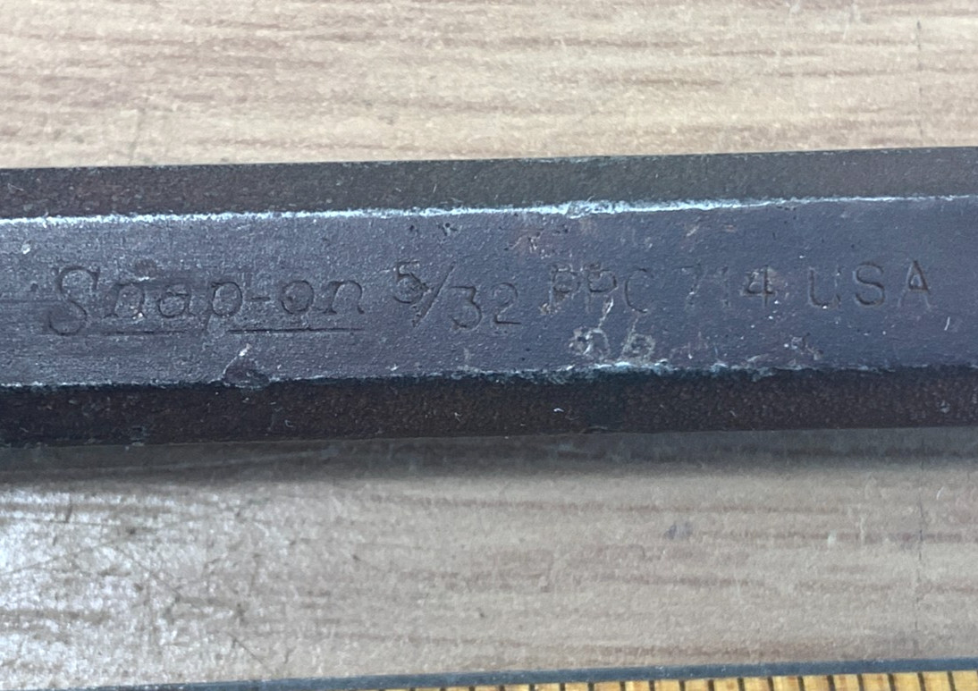 Snap On 5/32" PPC 714 Center Tapered Punch Tool 14" Long MADE IN USA - Vintage