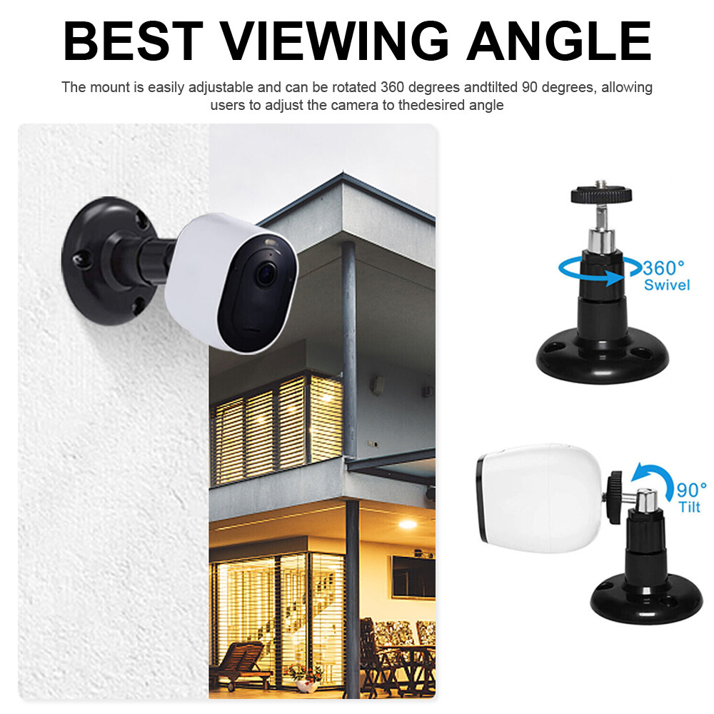 Security Camera Wall Mount Bracket Holder Stand For Arlo Pro/Wyze Cam Pan System