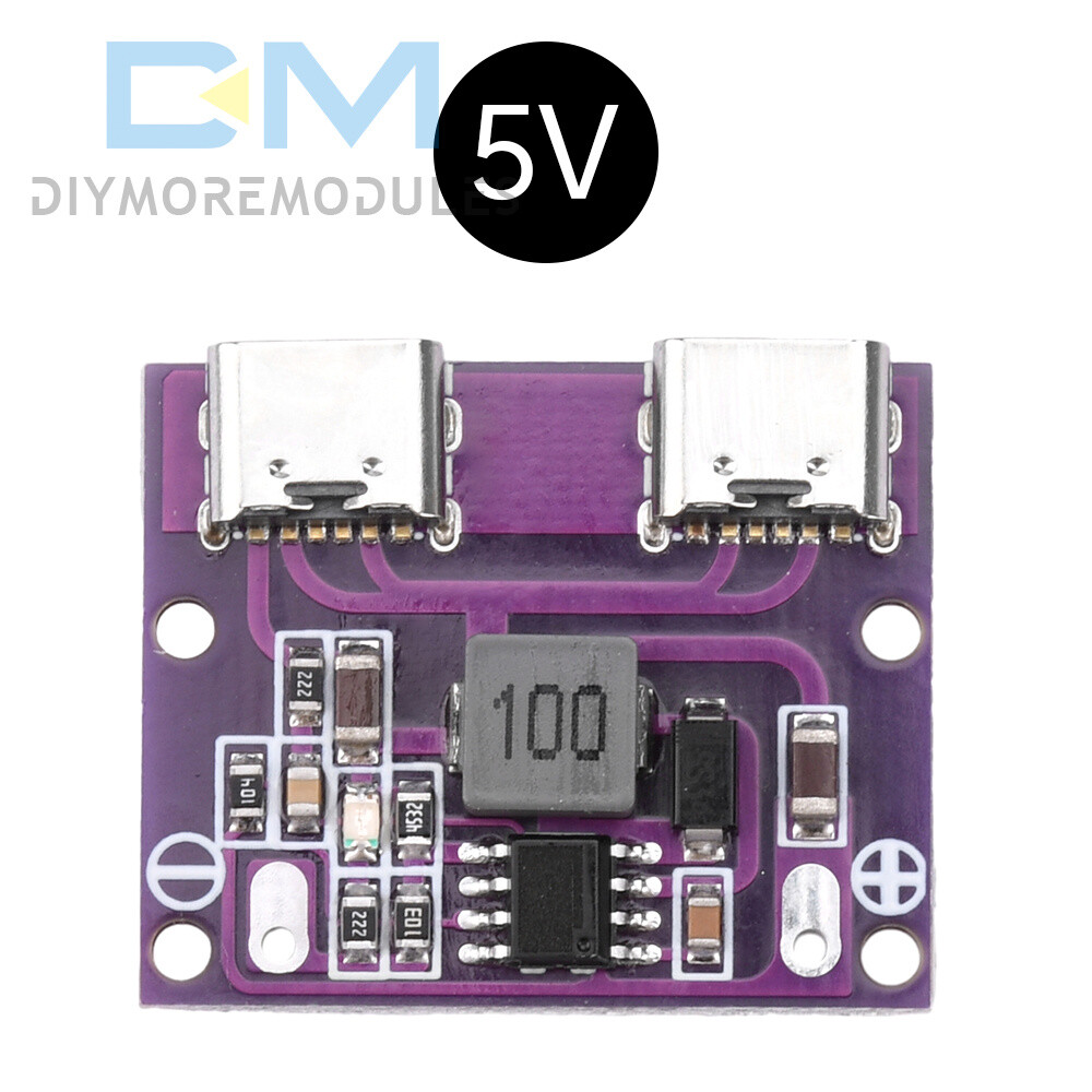 DC 6V-36V to 5V 3A DC-DC Dual Type-C Interface Step-Down Module Charging Module