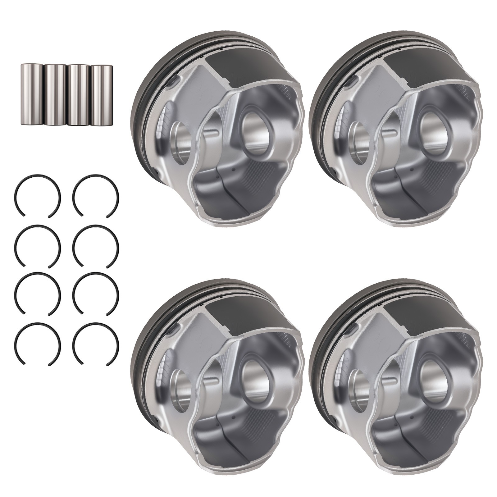 PISTONS W/RINGS FIT FOR 2007-2009 TOYOTA CAMRY 2009-2013 TOYOTA MATRIX 2AZFE