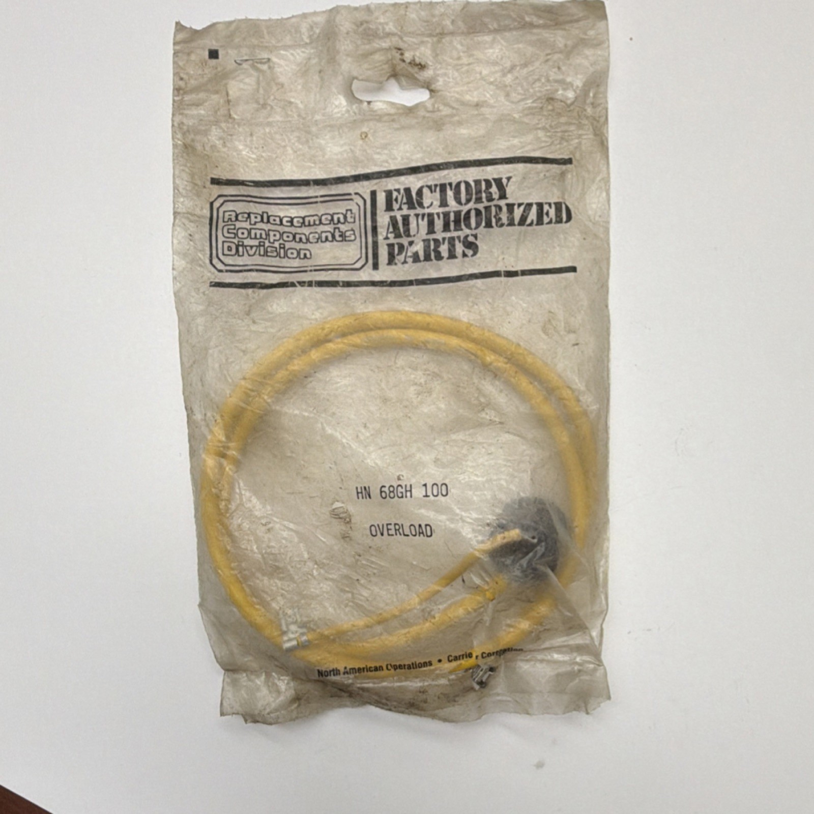 Carrier HN 68GH 100 Overload Factory Authorized Replacement Part HN68GH100 MPN