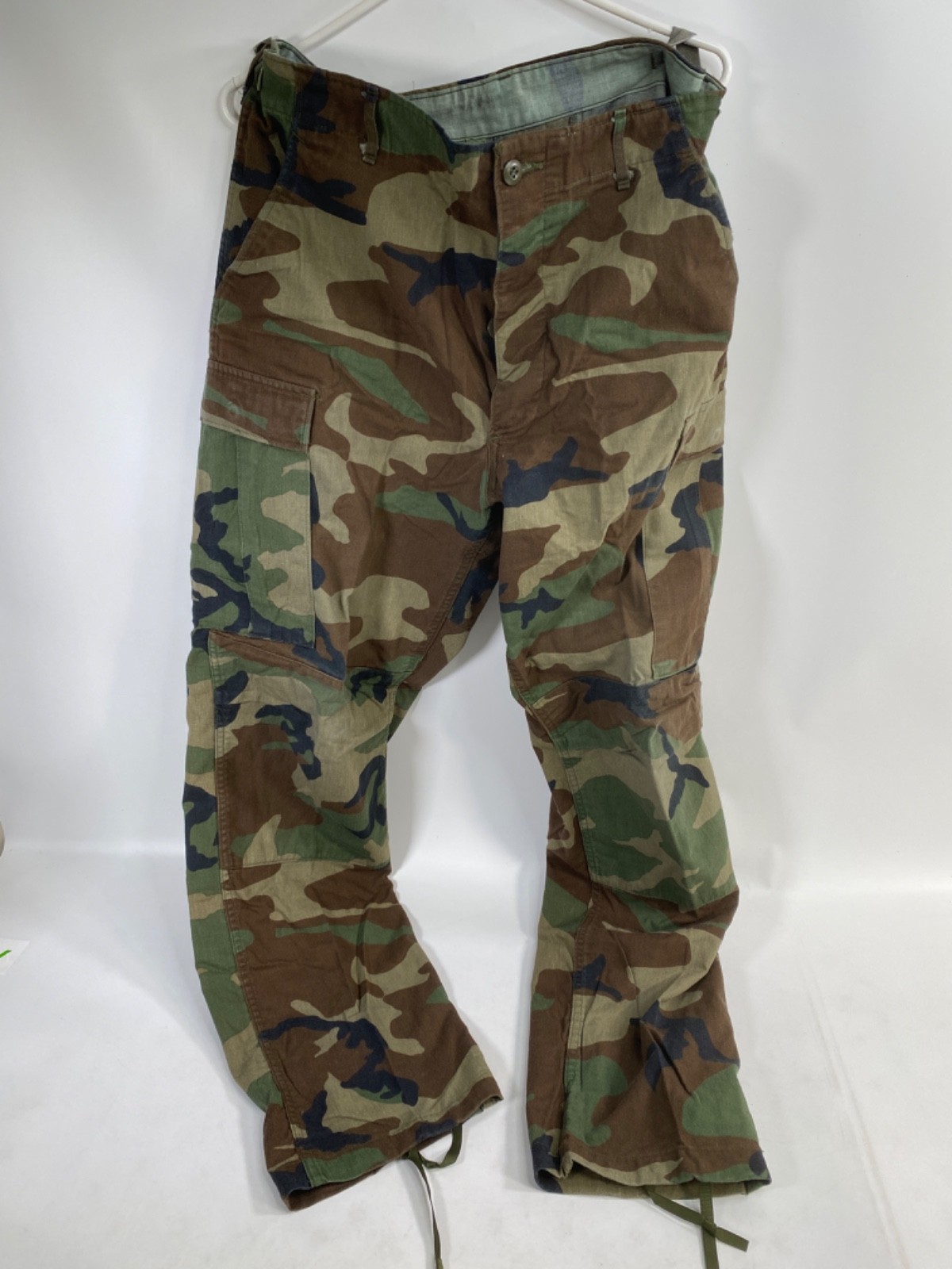 1990s US ARMY CAMO PANTS vintage mens medium long camouflage WOODLAND JUNGLE F6