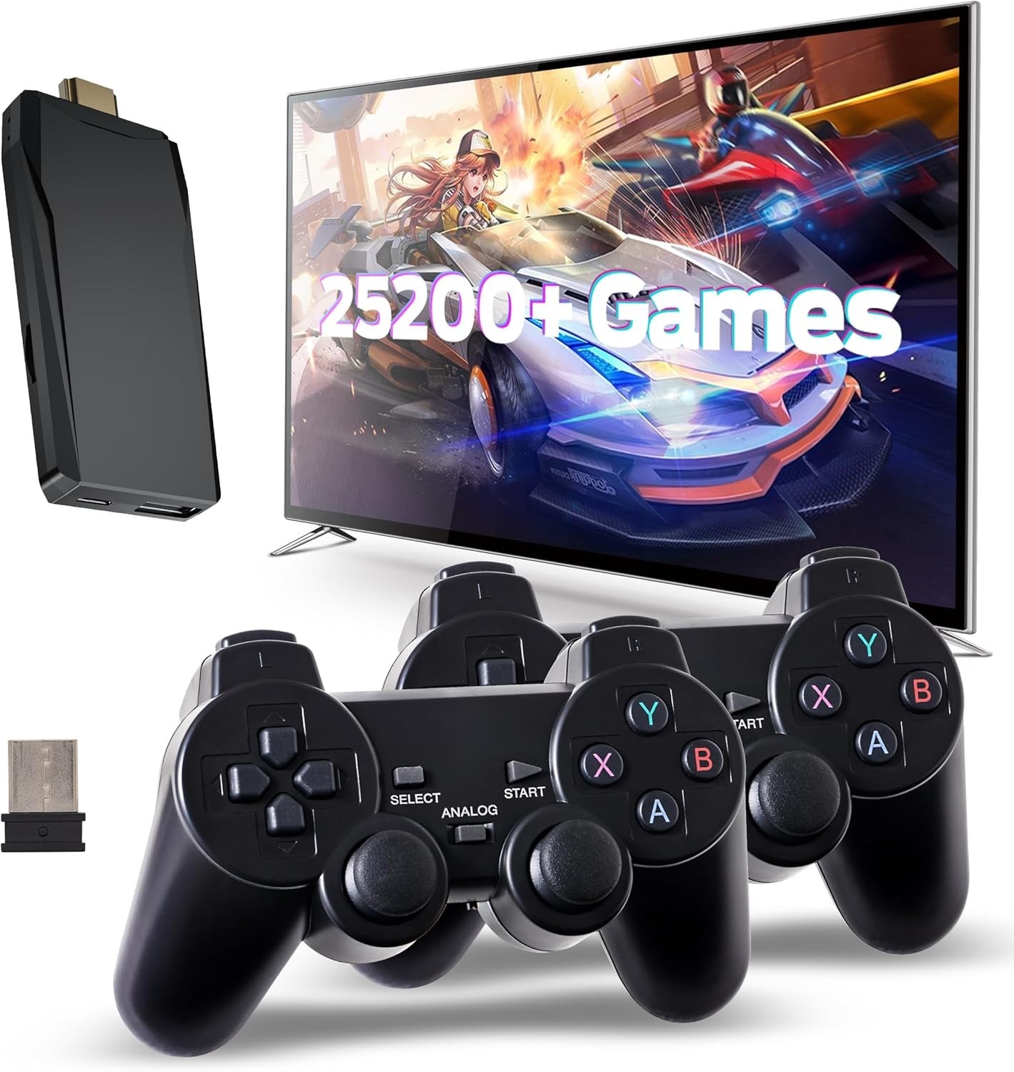 Retro Game Console, Retro Gaming Console, Wireless Retro Game Console, Plug &...