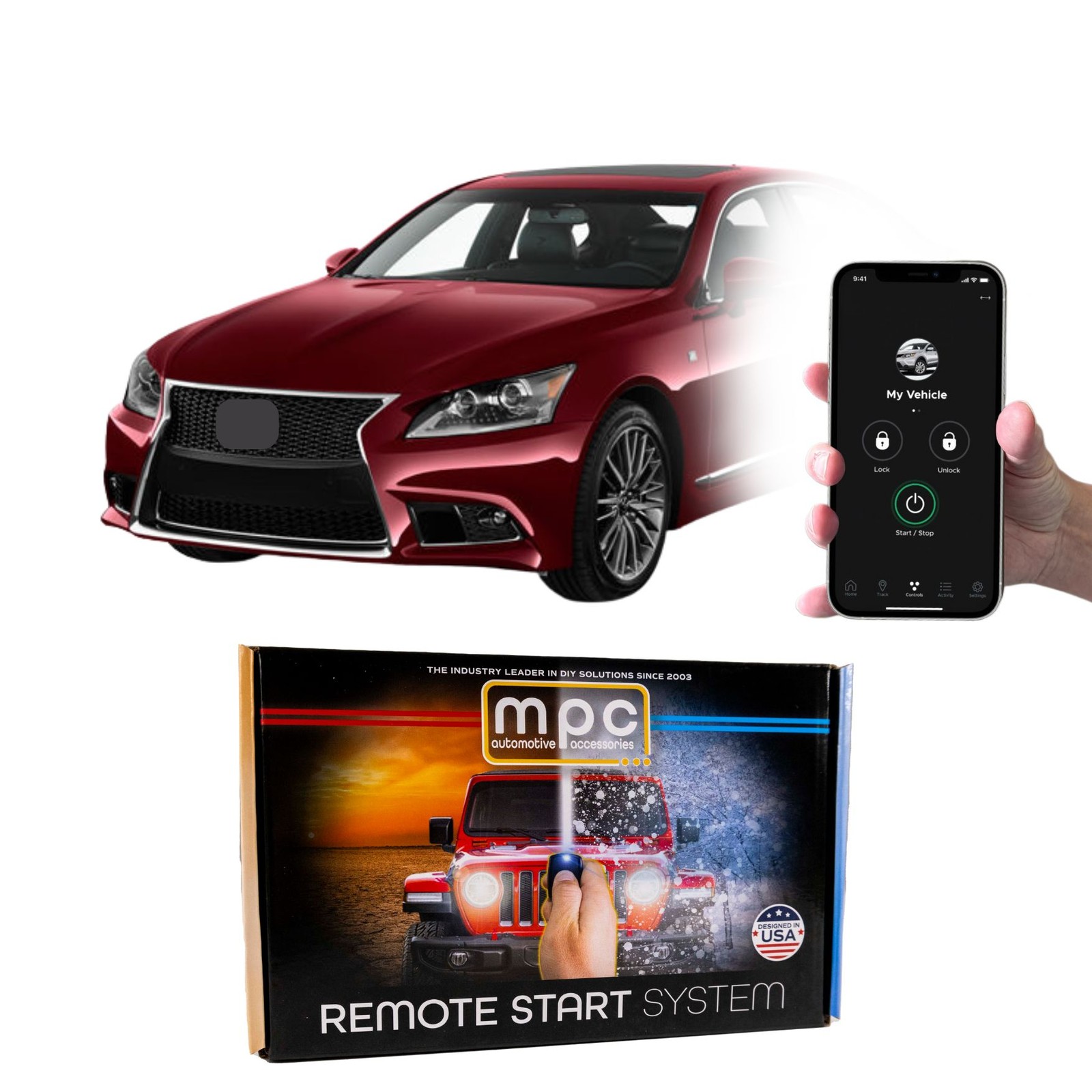 Smartphone Remote Starter For  2007-2014 Lexus LS460 -OEM Key Fob Activate