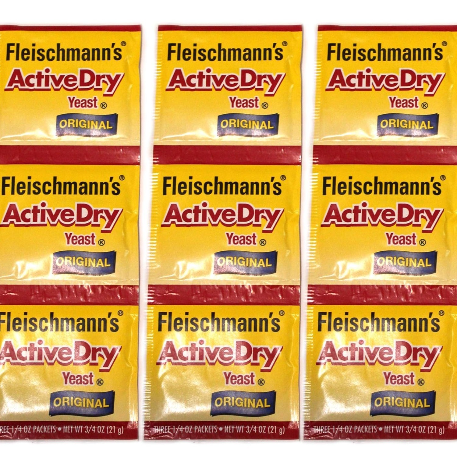 Fleischmann'S Active Dry Yeast Strip, 0.25 Ounce