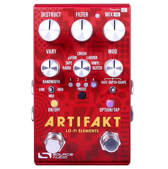 New Source Audio SA280 Artifakt Lo-fi Elements Multi Effects Guitar Pedal