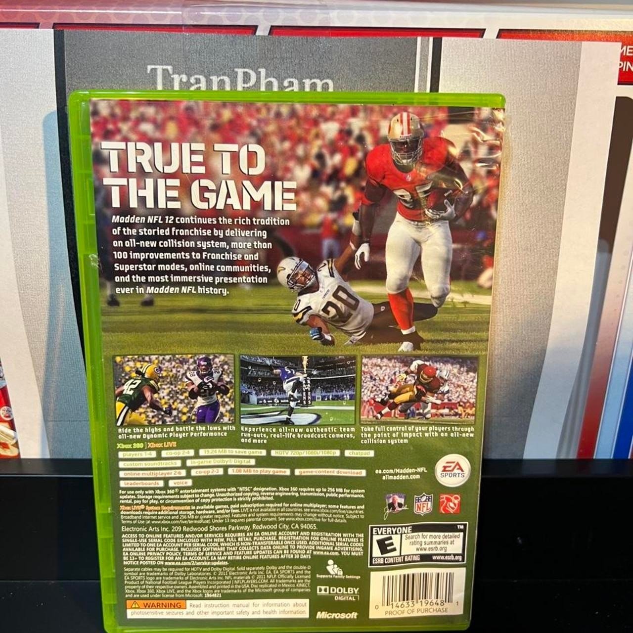 Madden NFL 2012 Xbox 360 game