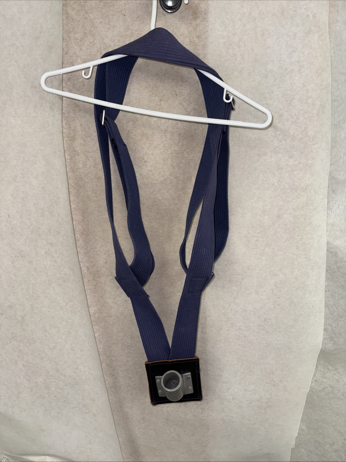 Vintage Heavy Duty Military Flag Carrier Blue