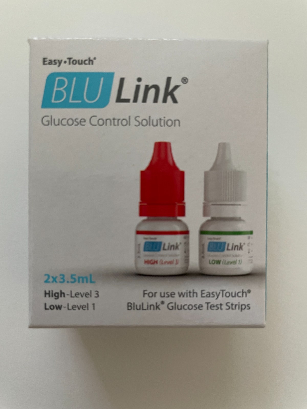 EasyTouch BLU Link Control Solution High & Low 1 Ea. 3.5ml. Expiration 08/2026