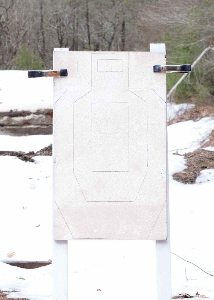 Full Size Self Healing Targets- Silhouette , White Reusable Rubber
