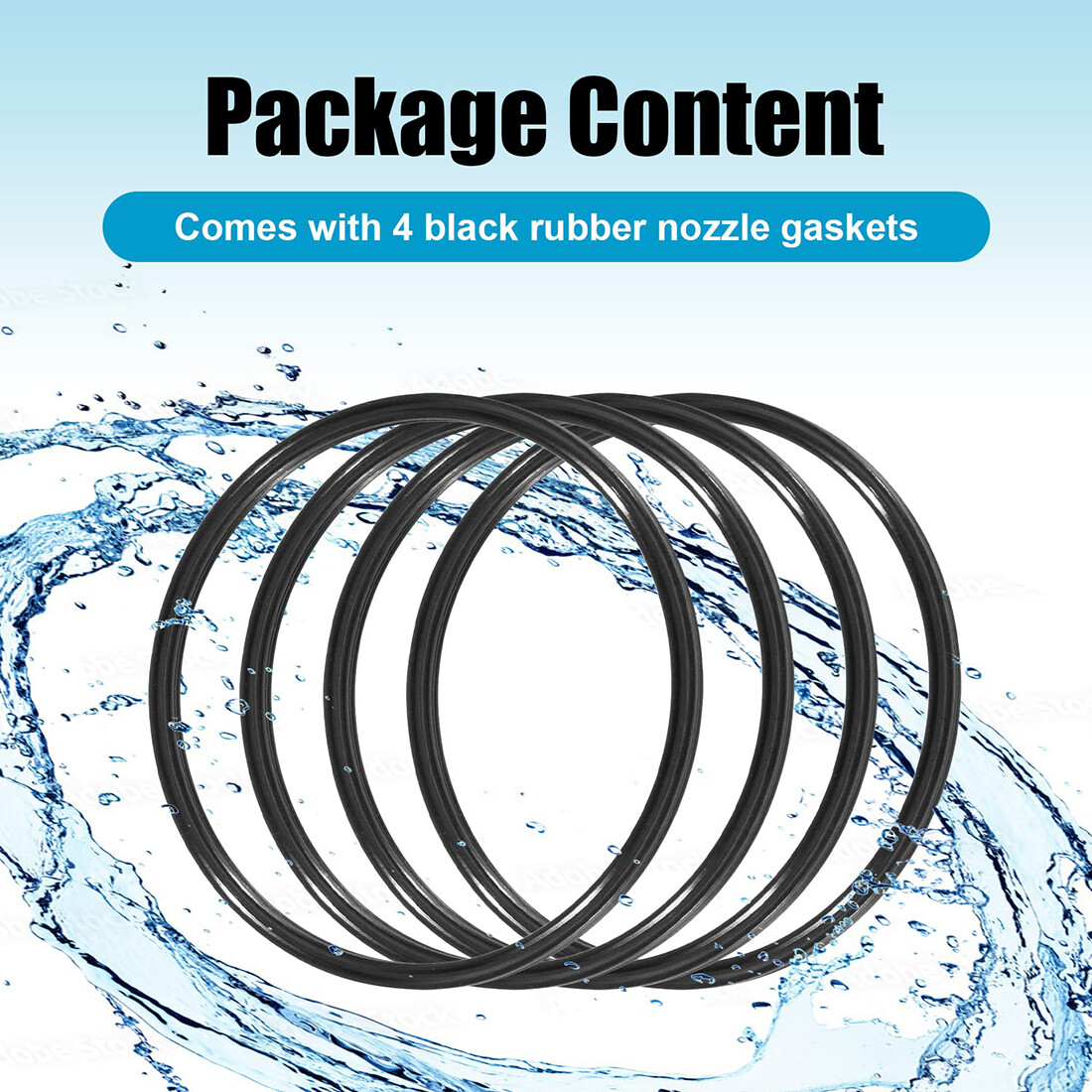 Replacement for Paramount 005-552-0142-00 Rotating Fixed Nozzle O-Ring 4-Pack