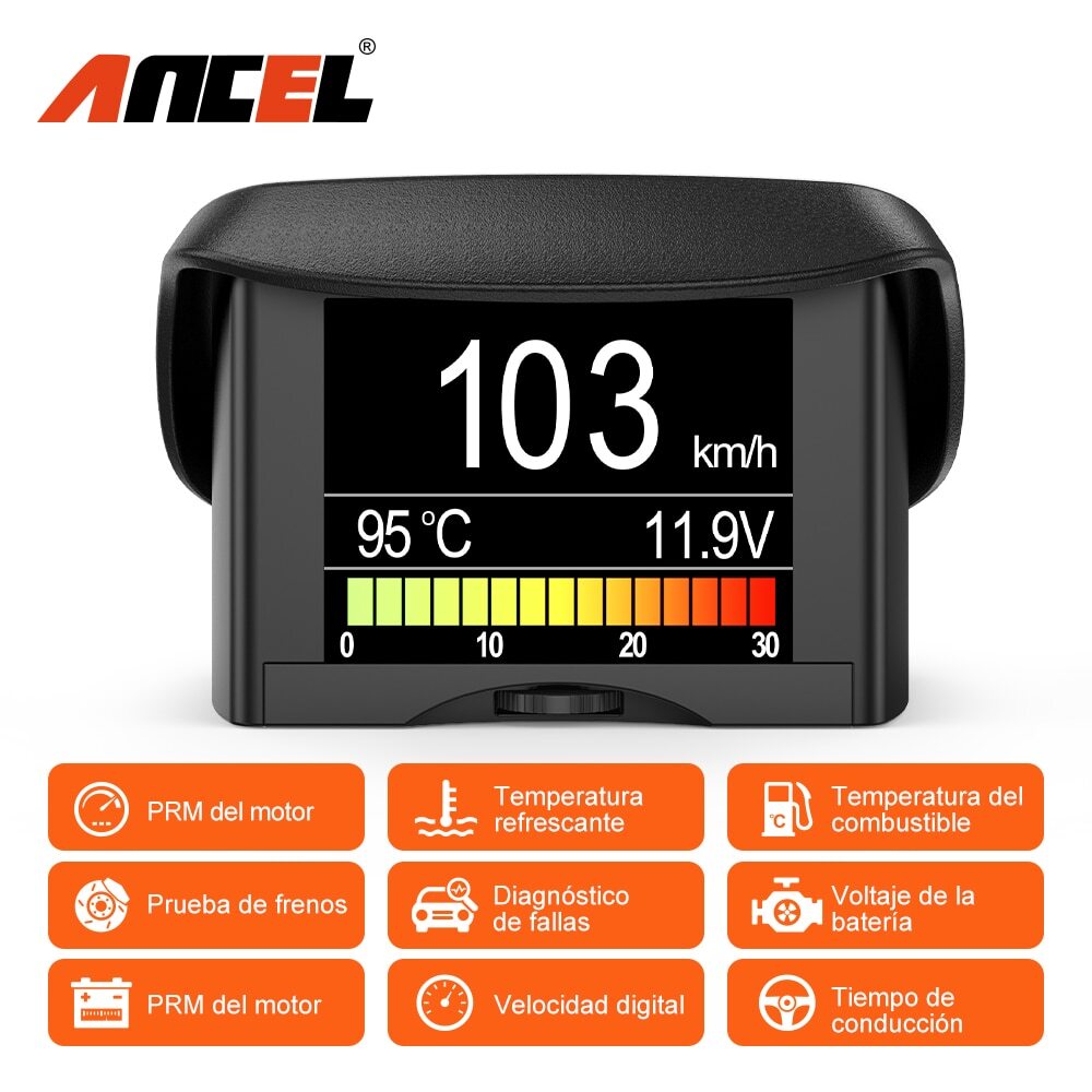 ANCEL A202 HUD On-board Computer for Car Digital OBD2 Meter Fuel Display Scanner