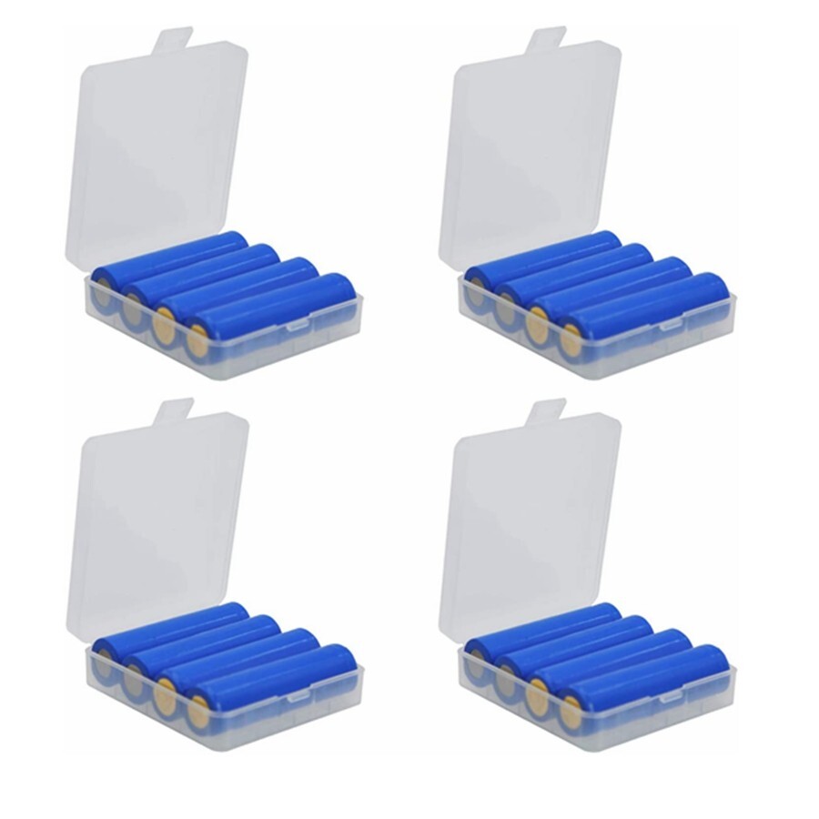 4 Pack 18650 Battery Storage Case Box Organizer Holder for 4x18650 Battery A921