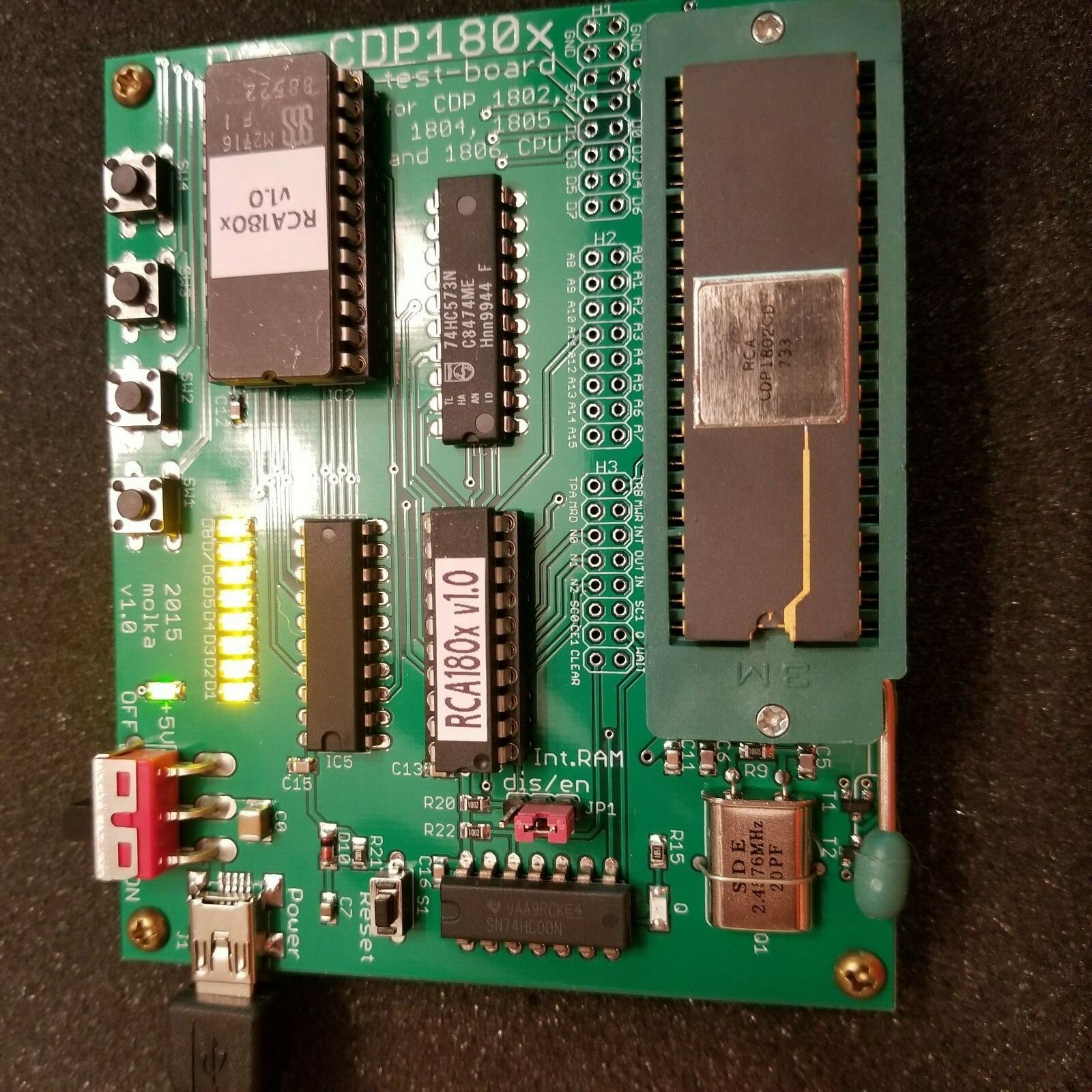 Vintage RCA CDP1802CD Microprocessor CPU Ceramic COSMAC Tested Working, USA