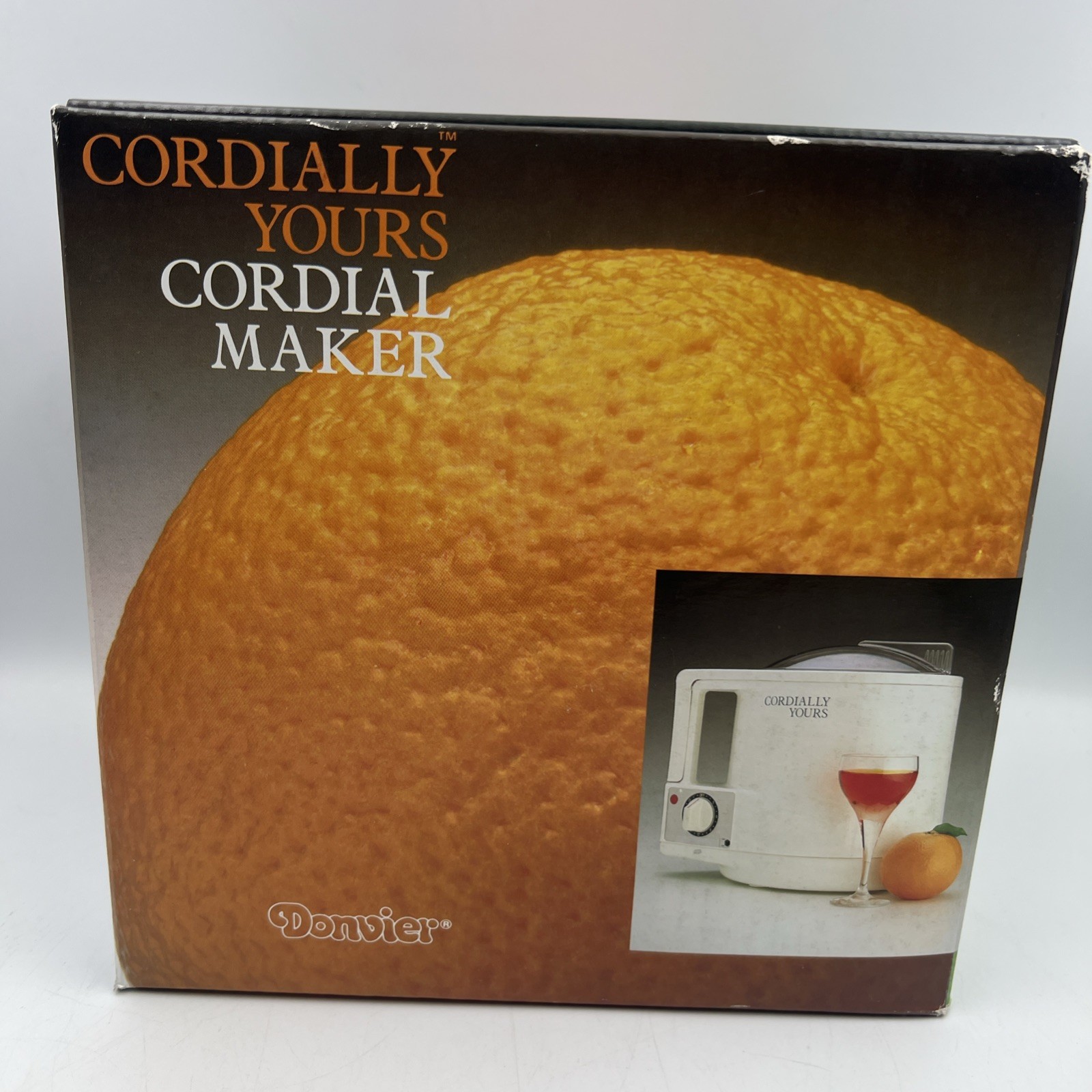 Vintage NOS Donvier Cordially Yours Liqueur Maker Cordial Maker