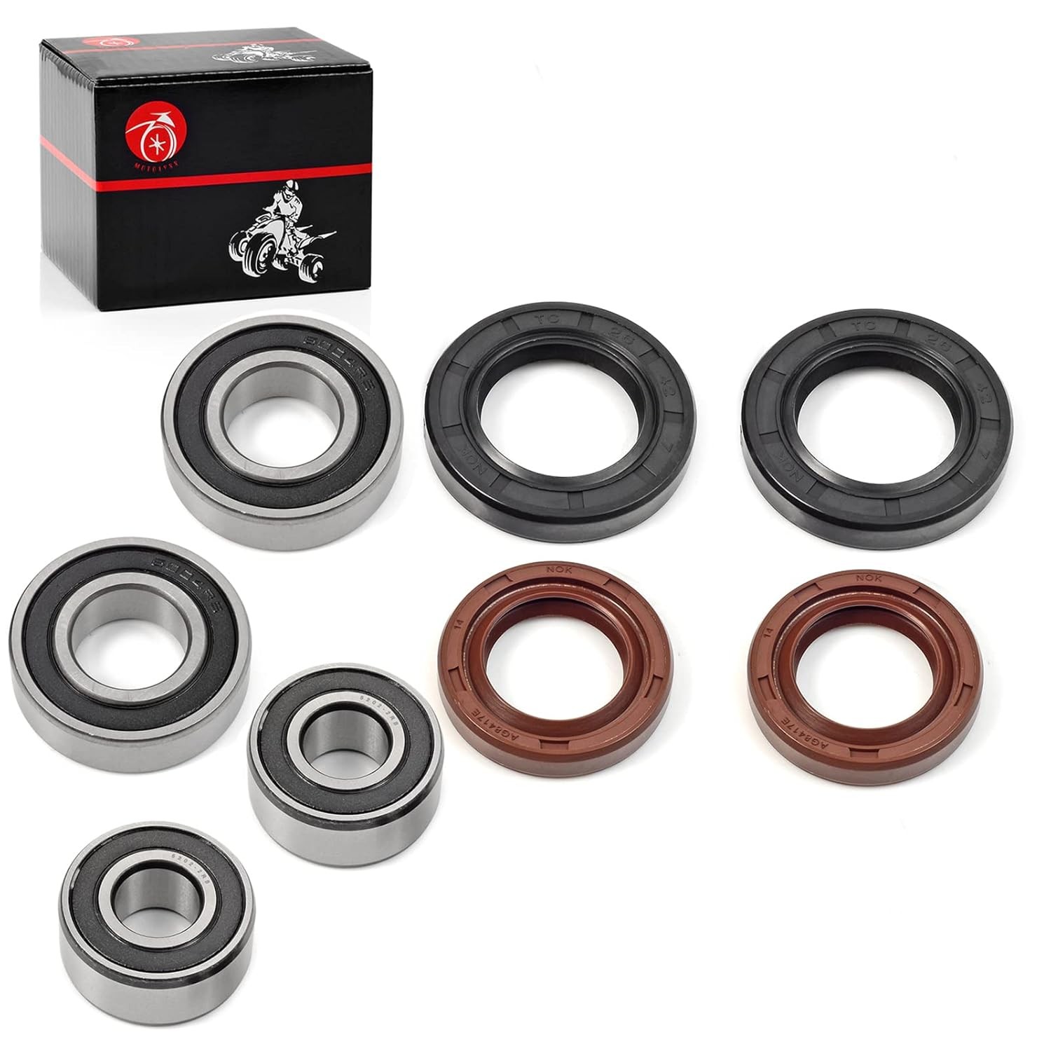 Front Wheel Bearing Seal Kit Arctic Cat DVX 400 KFX 400 03-06 ATV Wheel