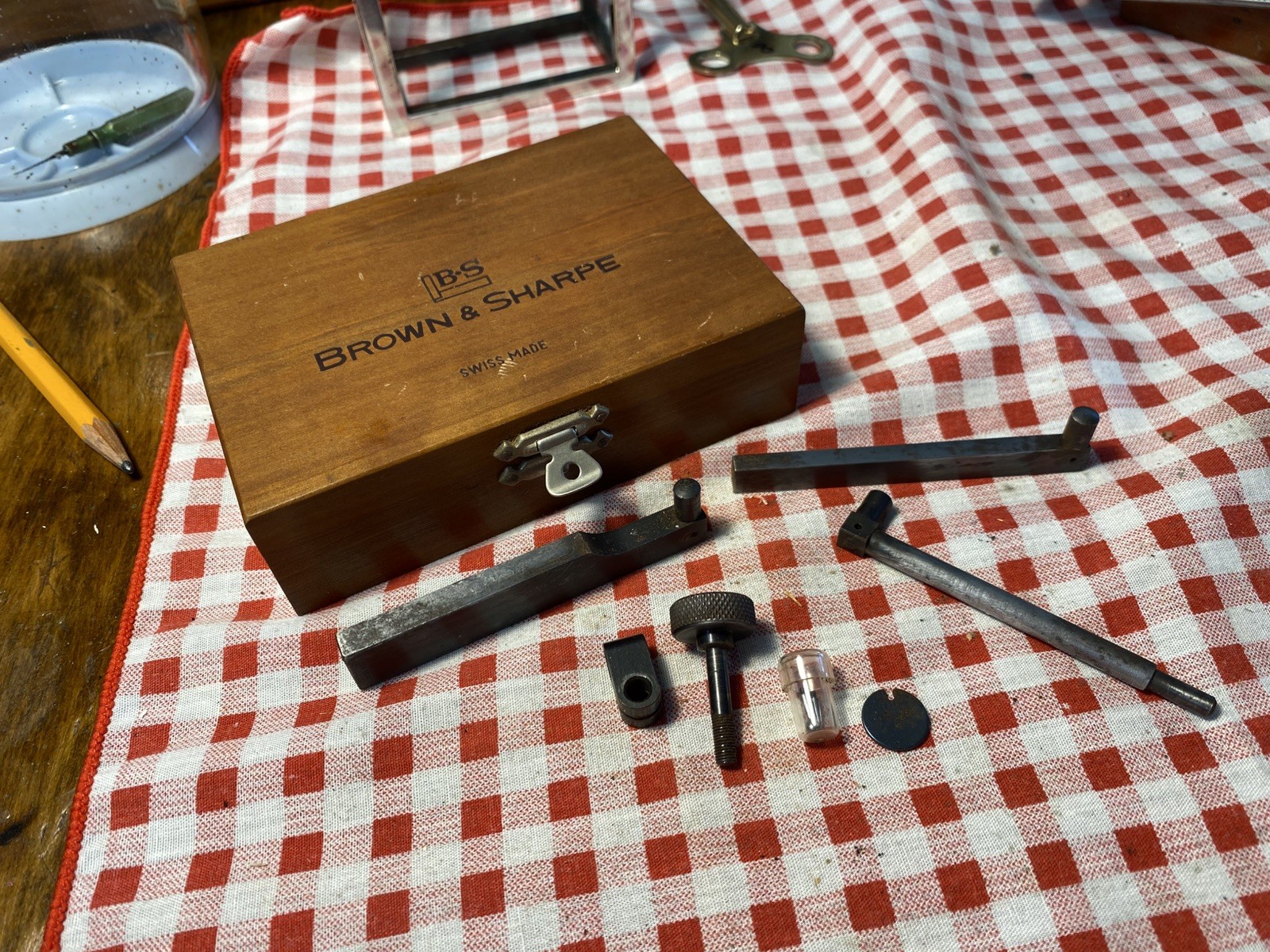 Brown & Sharpe Small Dial Indicator Set VINTAGE