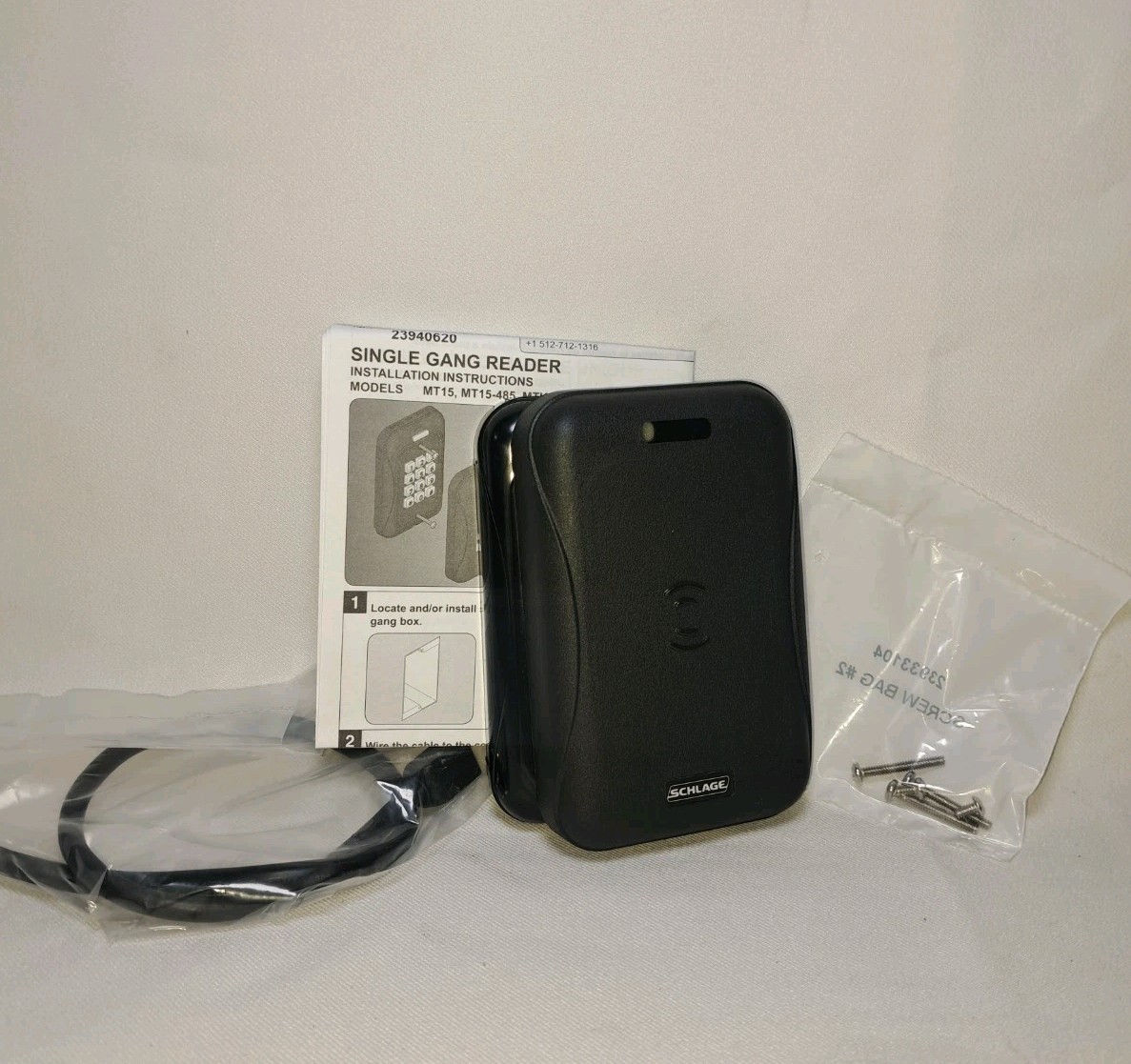 Schlage Mt15 Card Reader Access Device, Single Gang