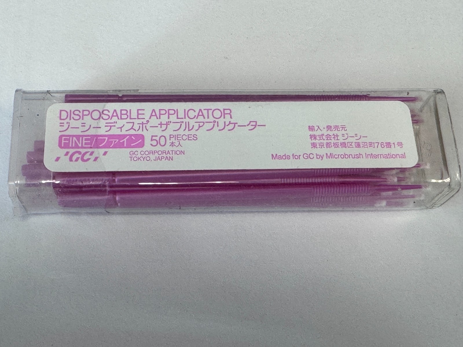 GC Disposable Applicator Fine Pink 50pcs