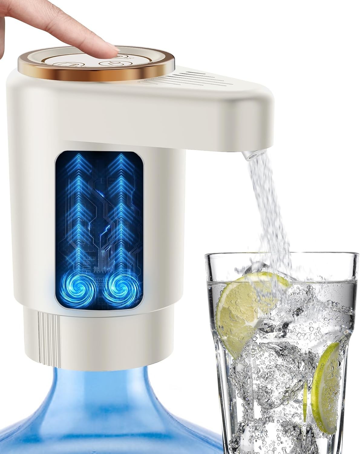 Water Jug Pump for 5 Gallon Bottle – Portable Electric USB-C Charging Dispenser,