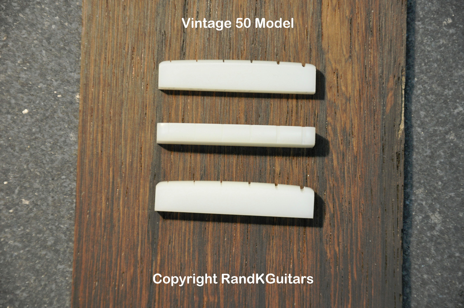 Slotted nylon nut for Vintage Gibson Les Paul Guitars original 50's spacing