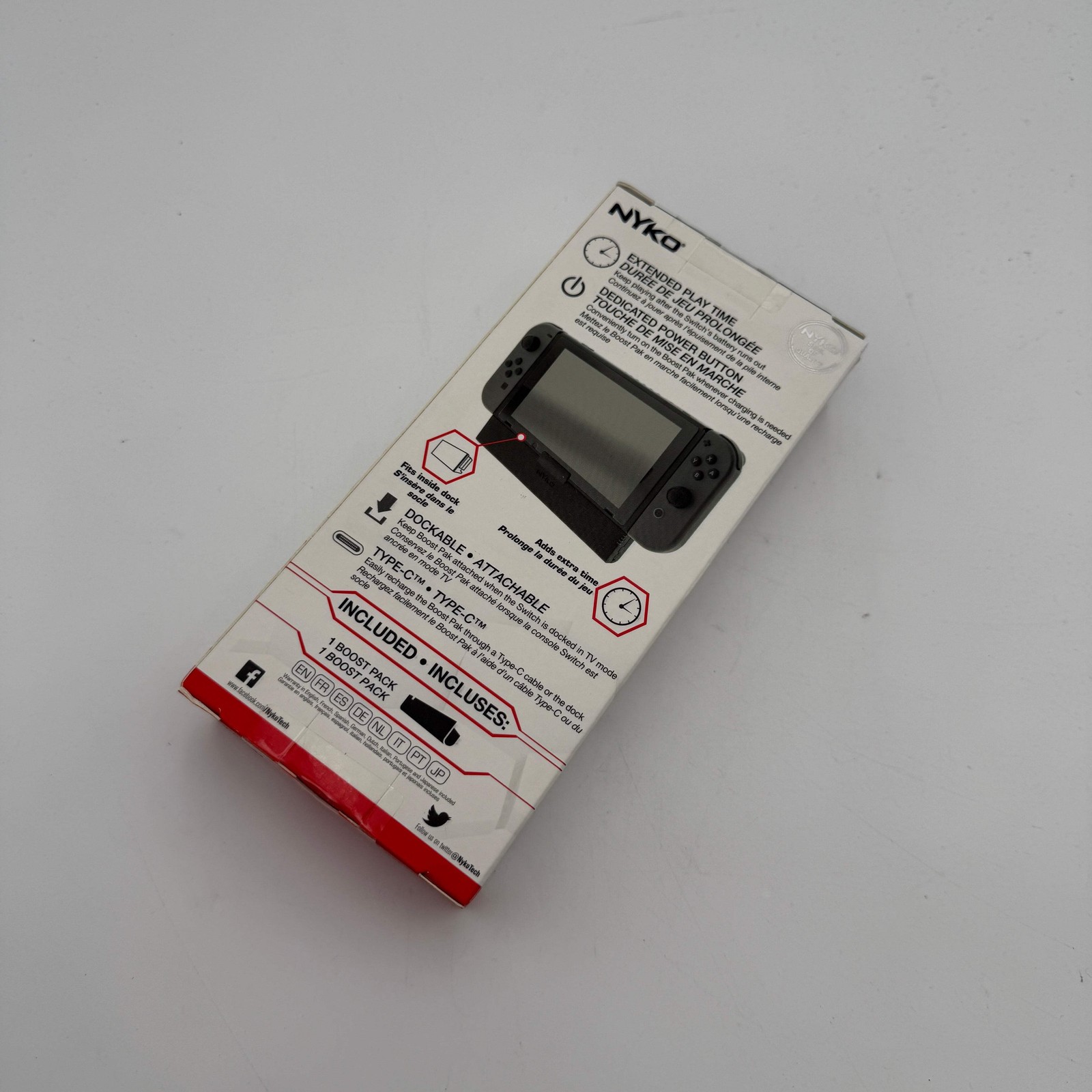 Nintendo Switch Boost Pack Dockable Battery Pack Black New In Box