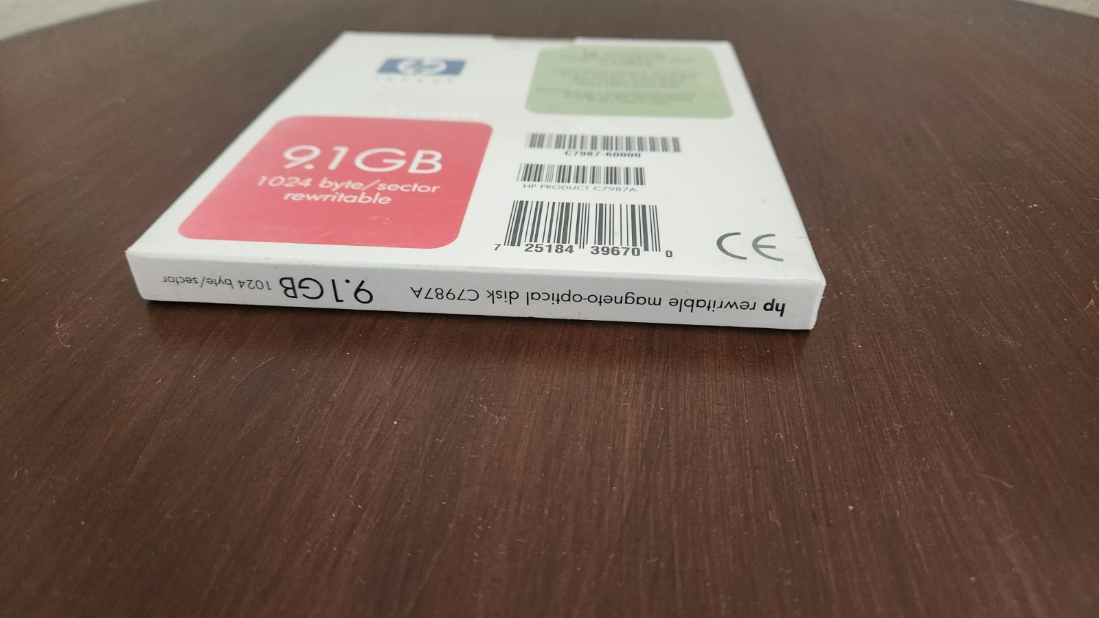 HP Rewritable Magneto Optical Disk 9.1GB C7987A 1024 byte/sector rewritable