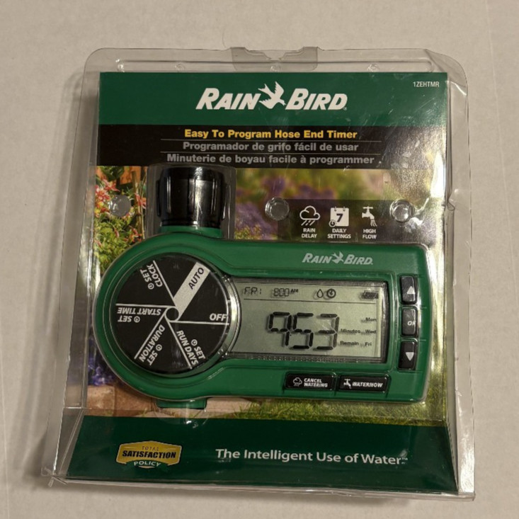 Rain Bird Easy-to-Program Hose End Sprinkler Timer Digital Automatic Watering