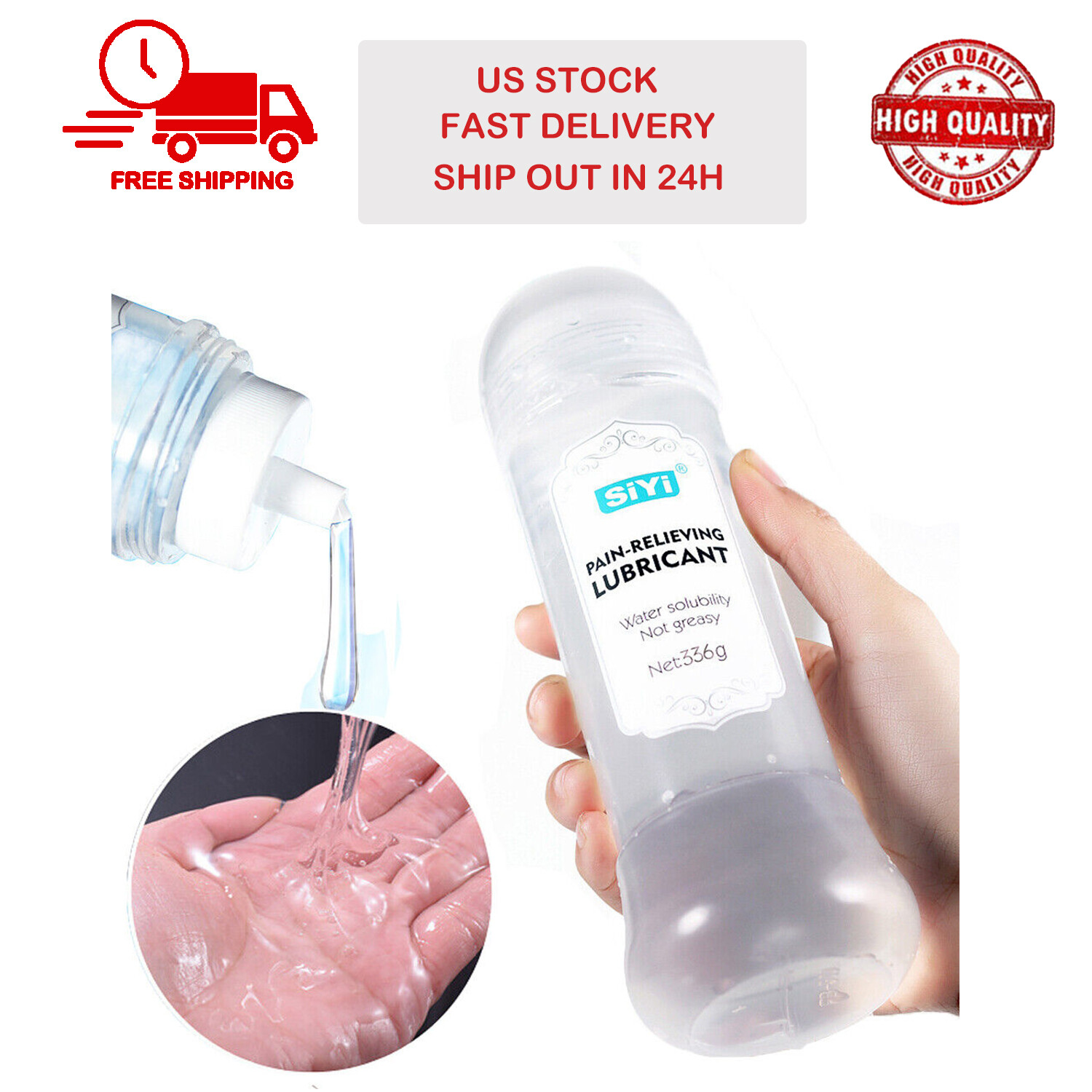 Sex Lube for Couple Long Lasting Natural Feel Water Lubricant 12 OZ High Quality