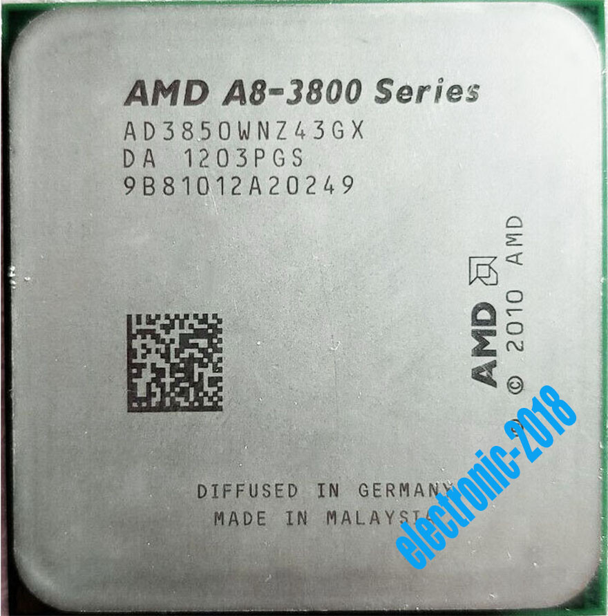 AMD A8-series A8-3850 2.9 GHz 4 MB 4-Core Socket FM1 100W CPU Processor
