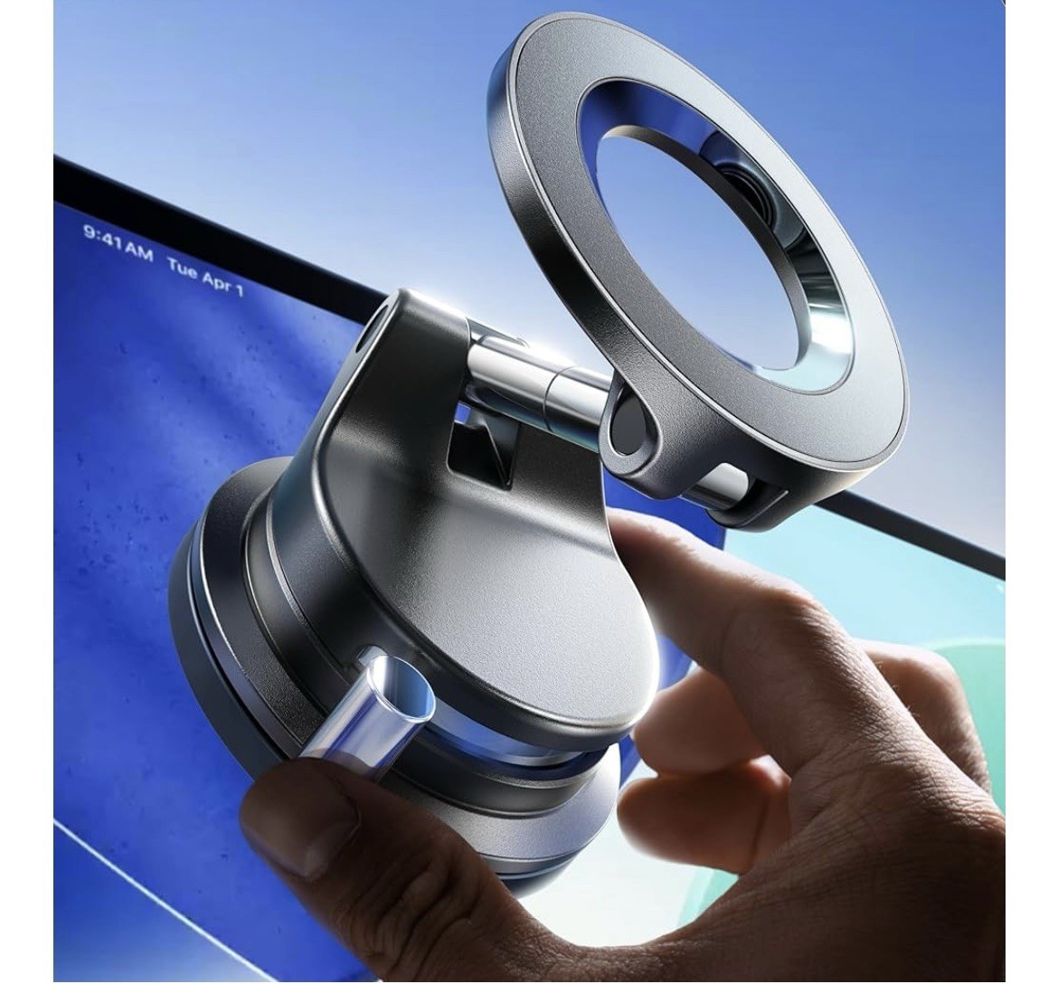 OPEN BOX Lisen A608 Magnetic Grip Suction Phone Mount Black MagSafe Hands Free
