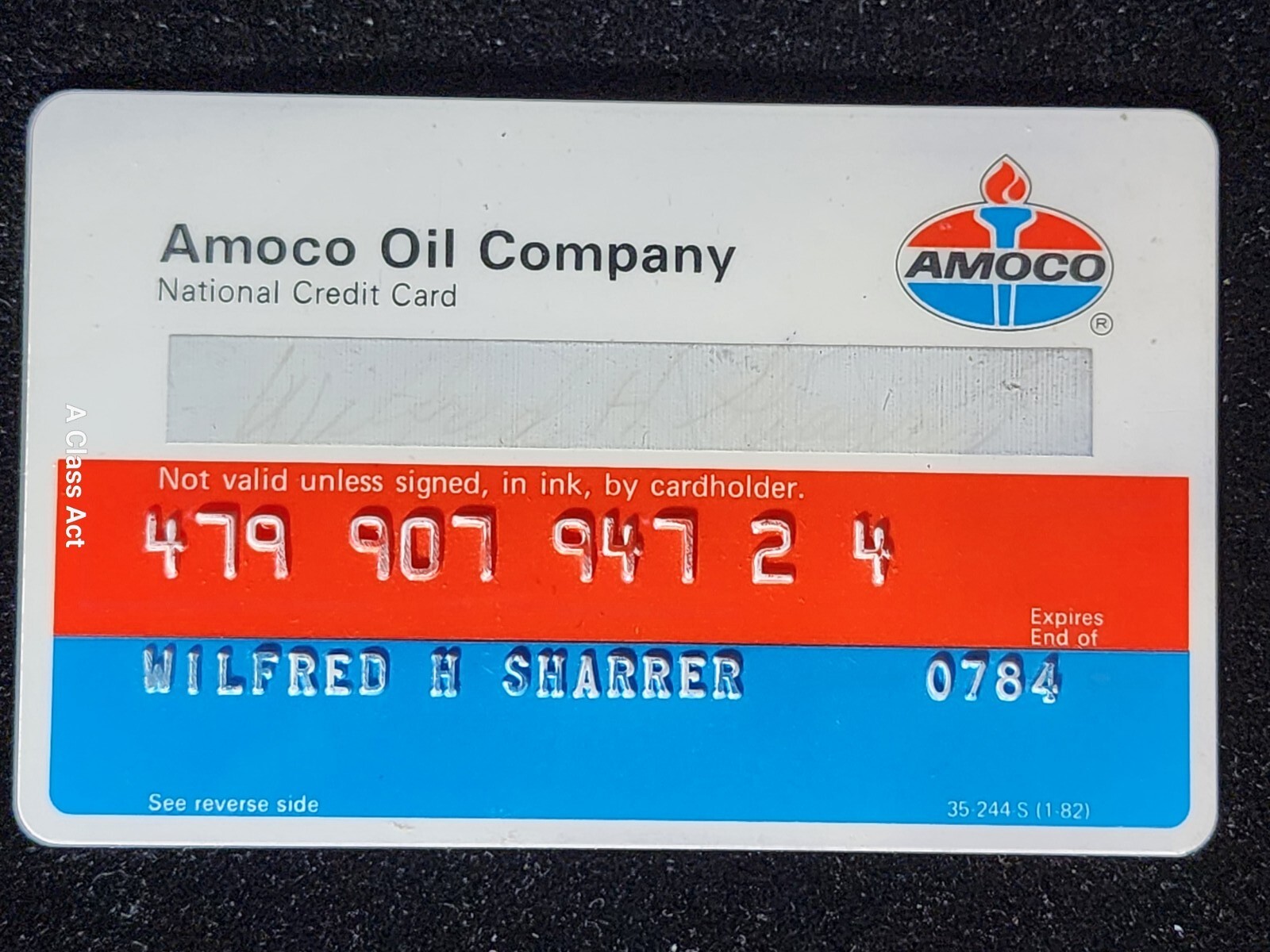 AMOCO American Oil Company National Credit Card expired 1984 ~ our item # cc32a