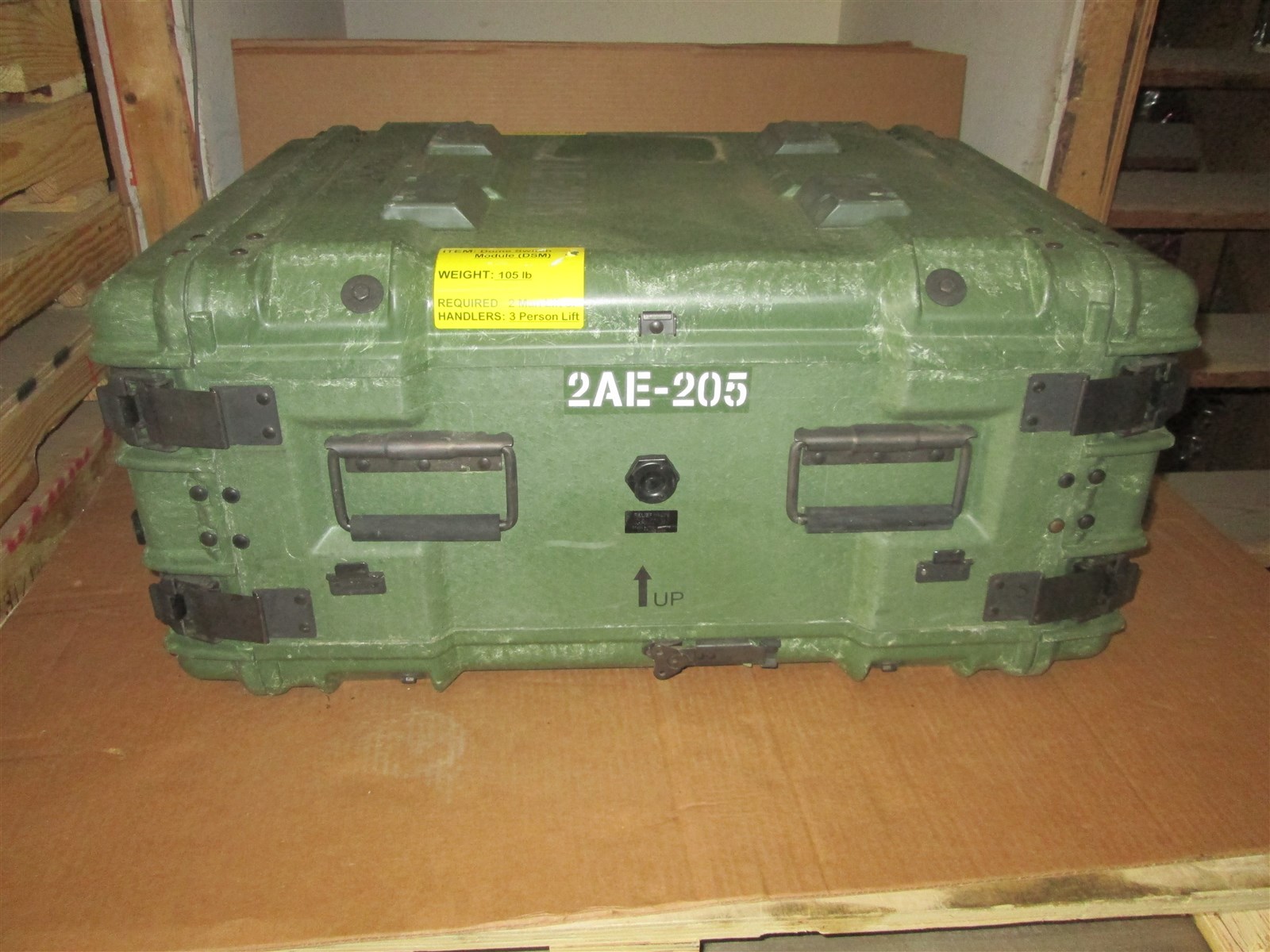 Rackmount 06U 19x20 ECS Legacy Shockmount Shock Rack Hard Case Electronics GrnVG