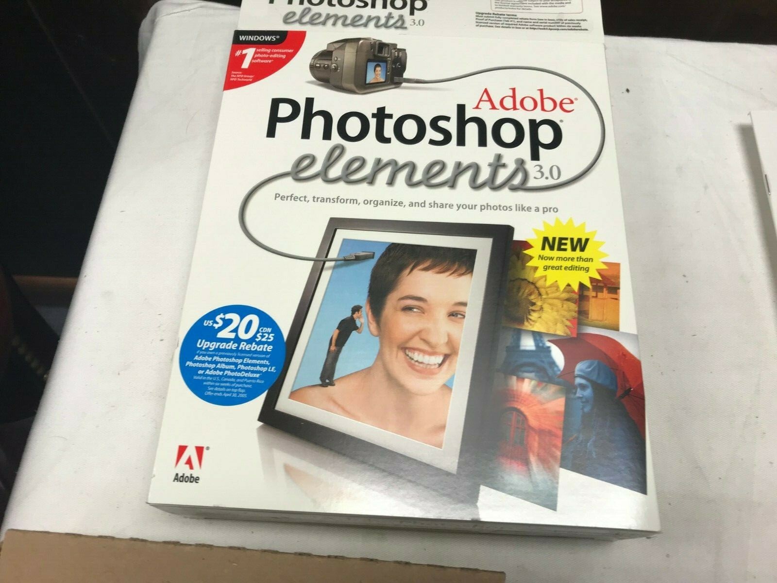 Photoshop Elements 3.0 w/ Serial Number Windows; 29230115 CD ORIGINAL