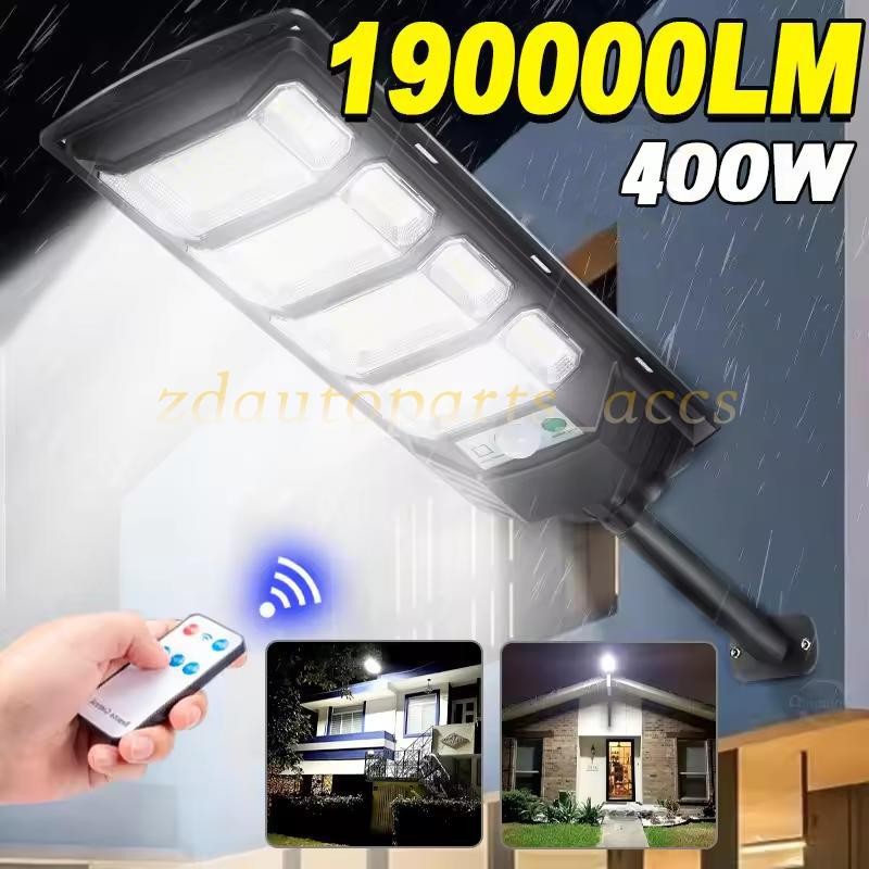192LED Commercial LED Outdoor Dusk to Dawn Solar Street Light Road Area Lamp USA