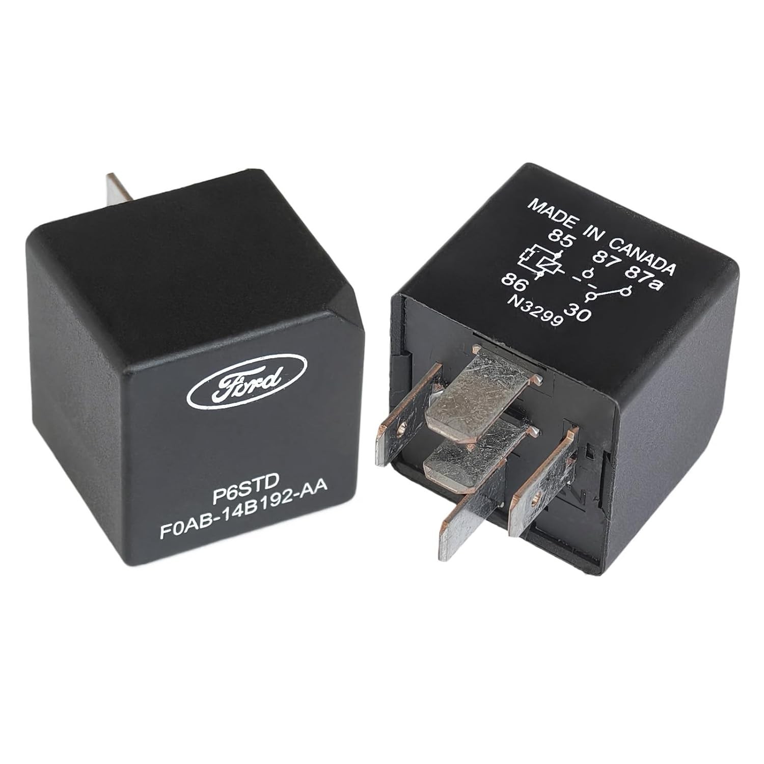 2Pcs F0AB-14B192-AA 40A 12VDC 5Pins Automotive Electrical System Relays