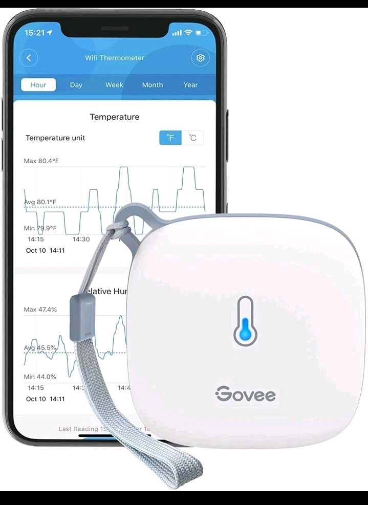 Govee WiFi Thermometer Hygrometer H5179, Smart Humidity Temperature Sensor