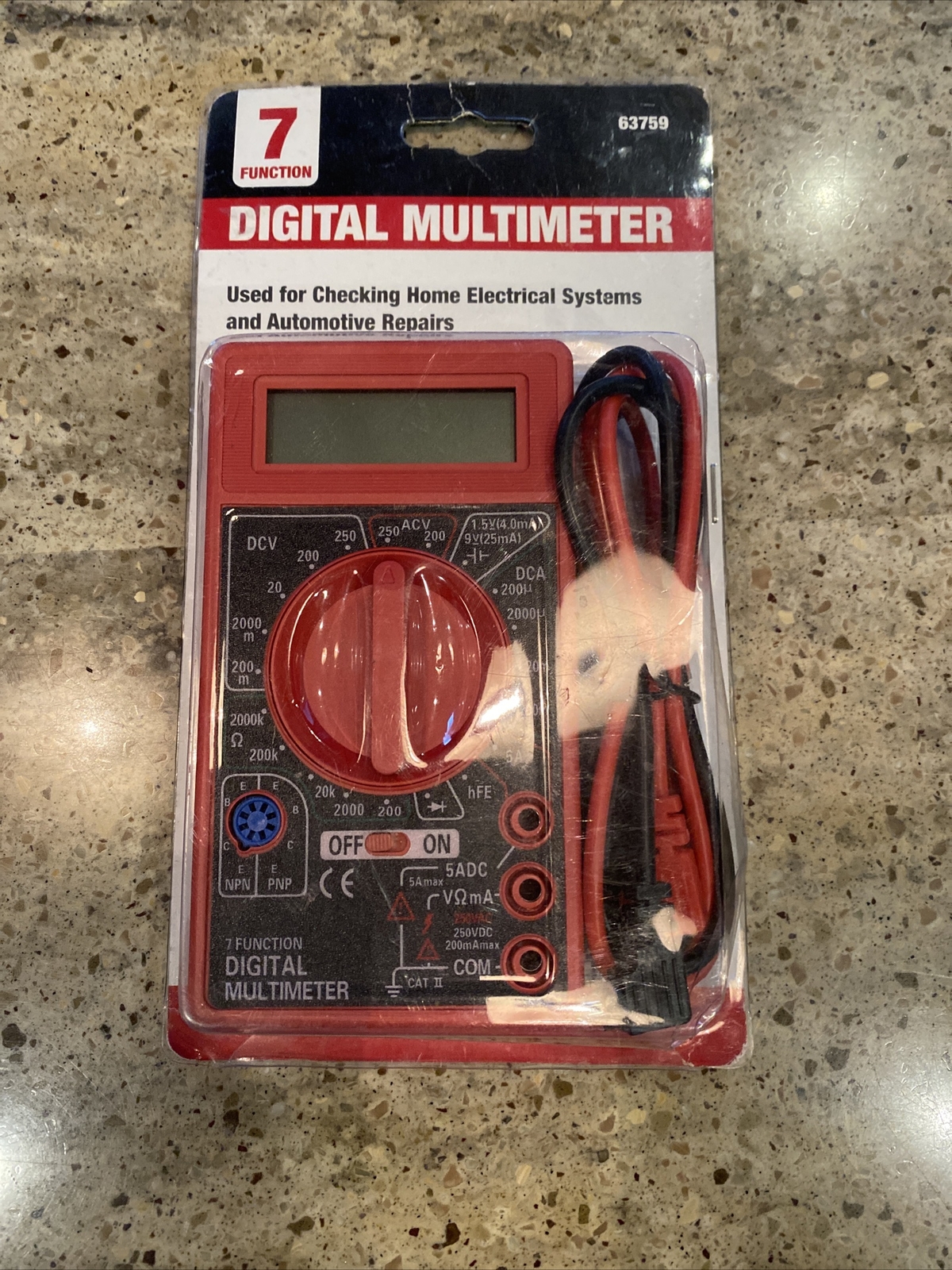 7 Function Digital Multimeter 63759