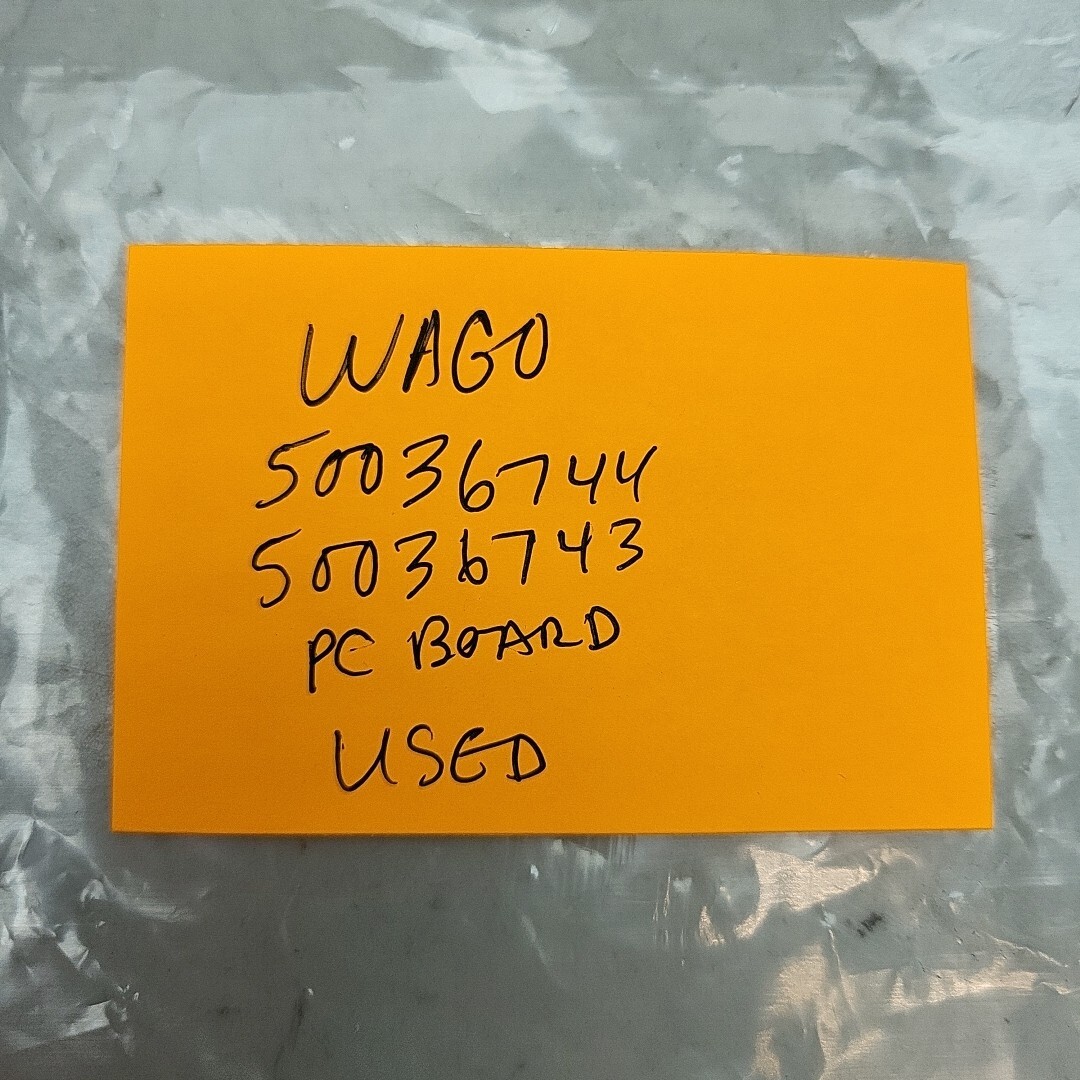 Wago 50036744 And 50036743 Interface Module PC Board 15 And 25 Pin D-Sub Mod