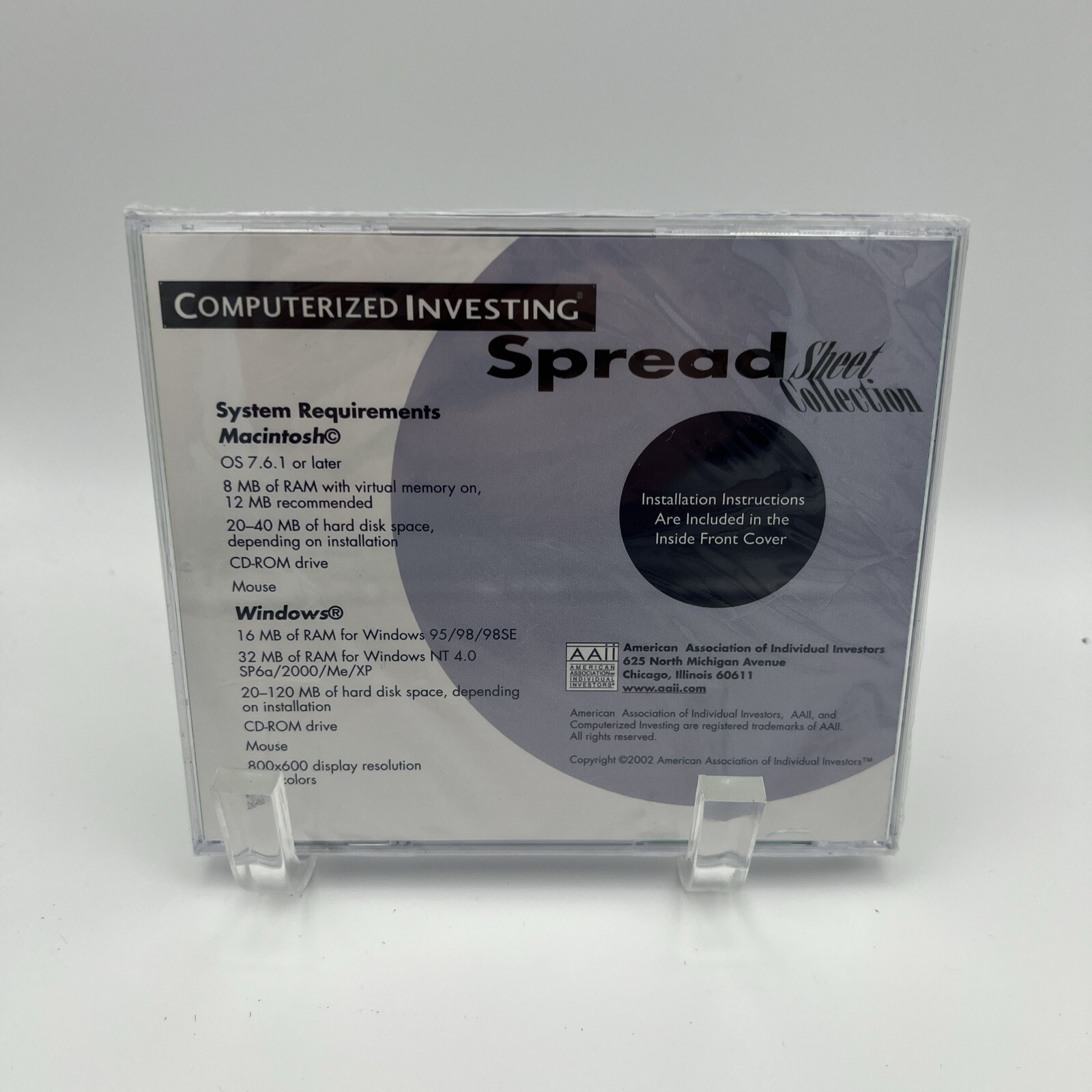 Computerized Investing Spread Sheet Collection 3 PC MAC CD 50+ spreadsheets tool