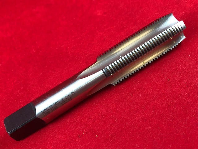 M18 X 1.5 18MM Plug Hand Tap Morse MT3838025 HSS USA D6 Metric RH 4 Flute