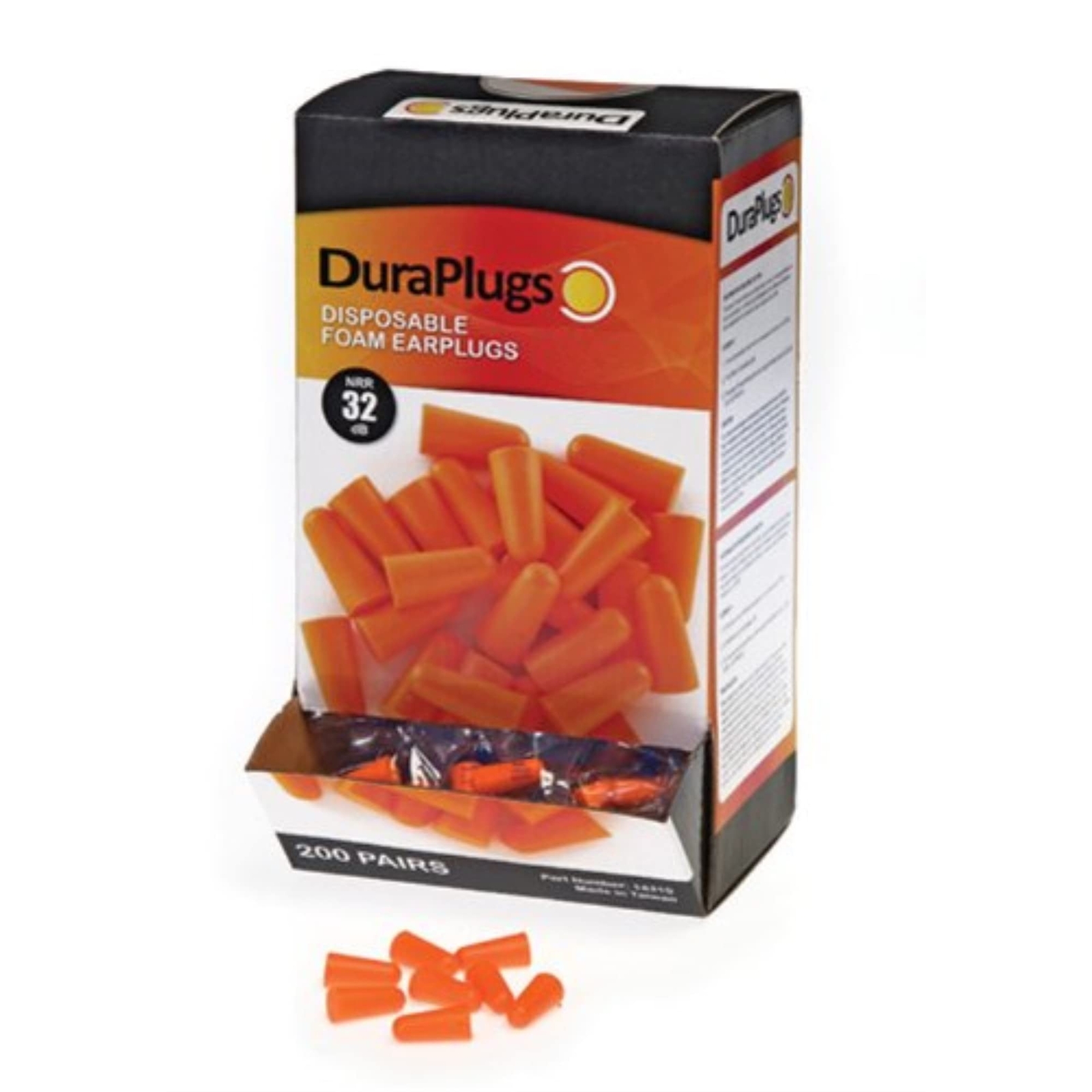 Liberty Glove & Safety-14310 DuraPlug Uncorded Disposable Foam Earplug with 3...