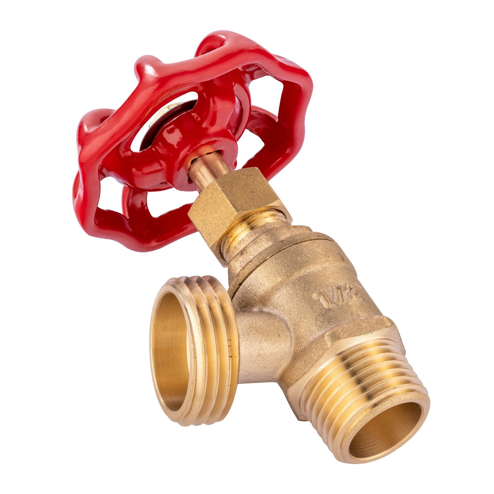 10 PCS EFIELD Boiler Drain 1/2 inch MIP x 3/4 inch MHT, Brass